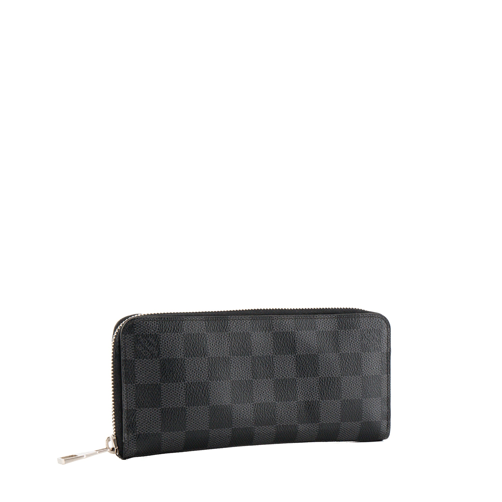 LOUIS VUITTON - Portefeuille Zippy Louis Vuitton en toile damier graphite