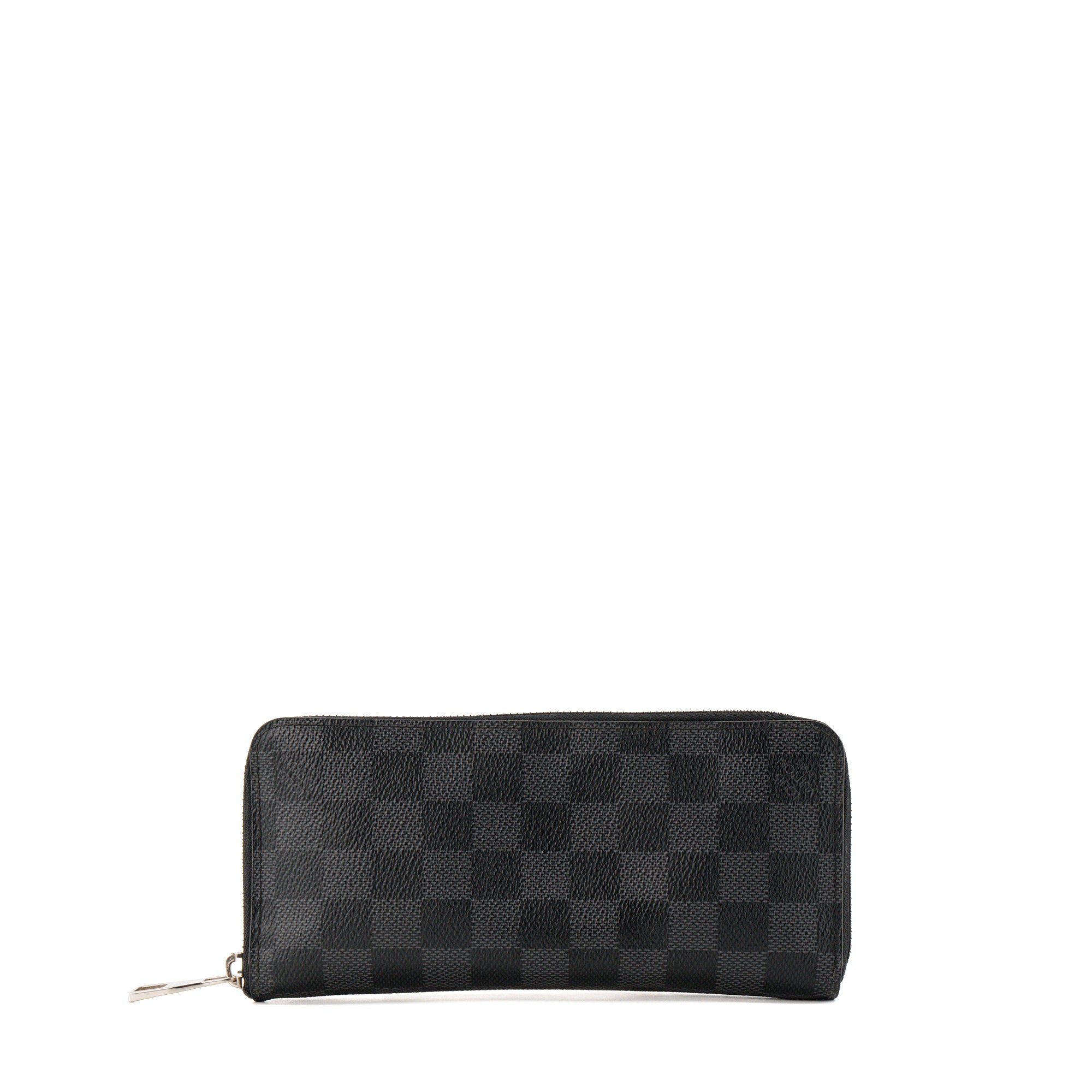 LOUIS VUITTON - Portefeuille Zippy Louis Vuitton en toile damier graphite
