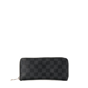 LOUIS VUITTON - Portefeuille Zippy Louis Vuitton en toile damier graphite