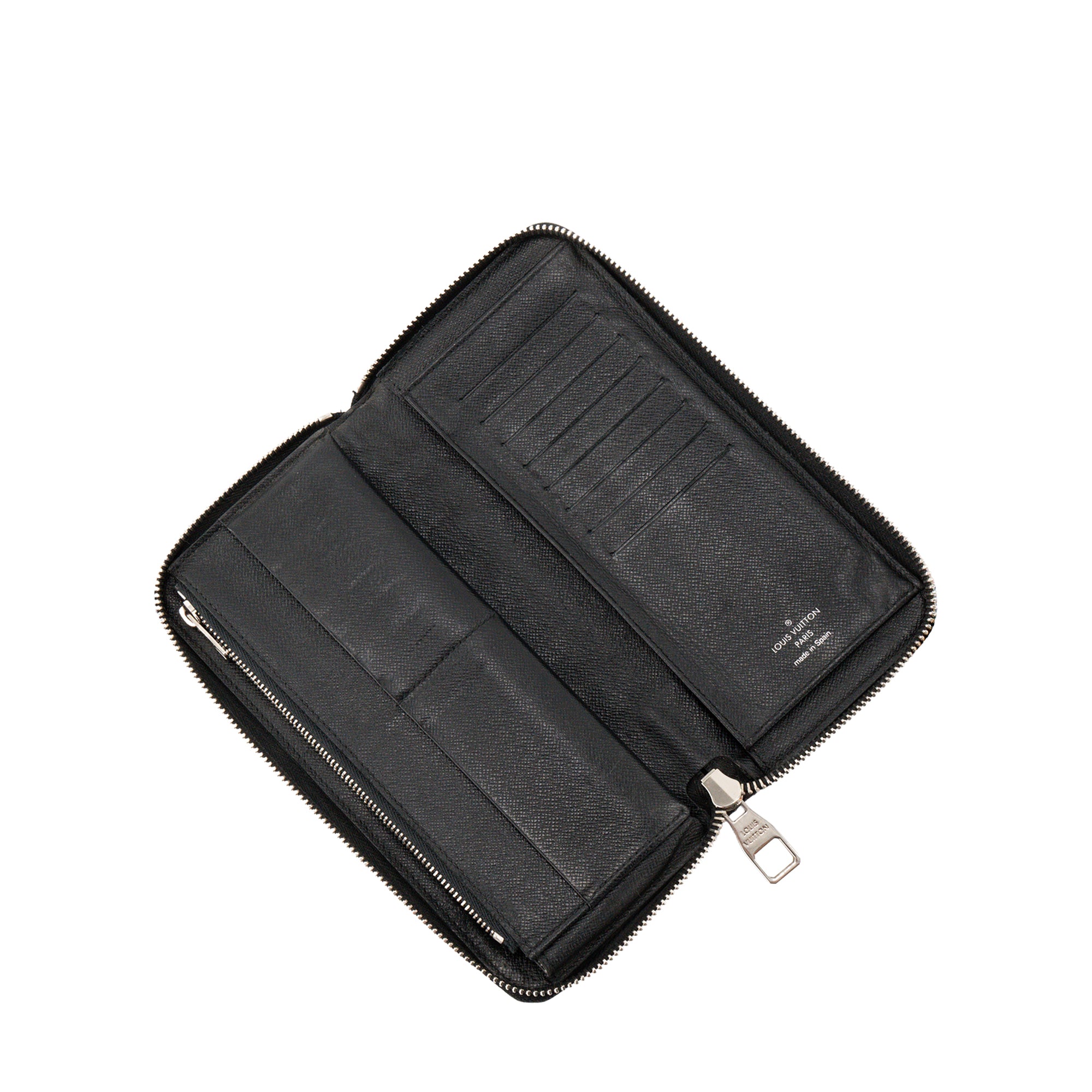 LOUIS VUITTON - Portefeuille Zippy Louis Vuitton en toile damier graphite