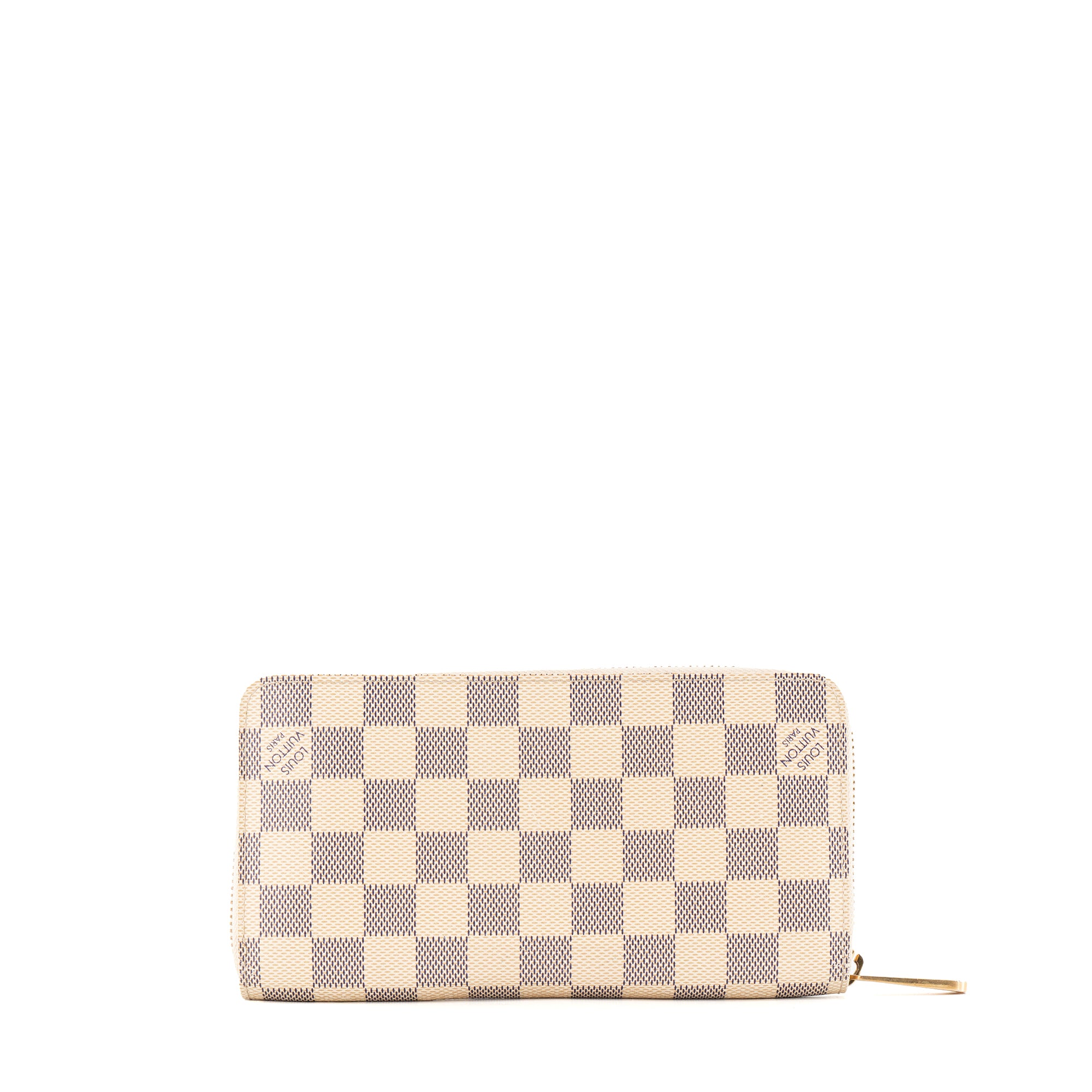 LOUIS VUITTON - Portefeuille Zippy Louis Vuitton en toile enduite damier azur édition limitée