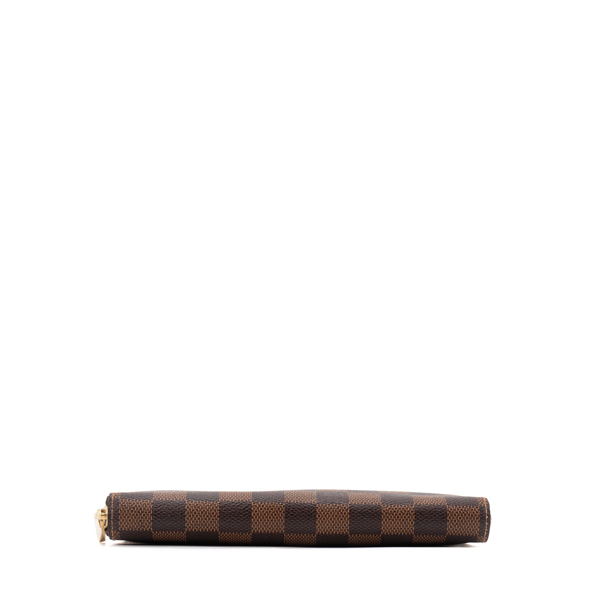 LOUIS VUITTON - Portefeuille Zippy Louis Vuitton en toile enduite damier ébène