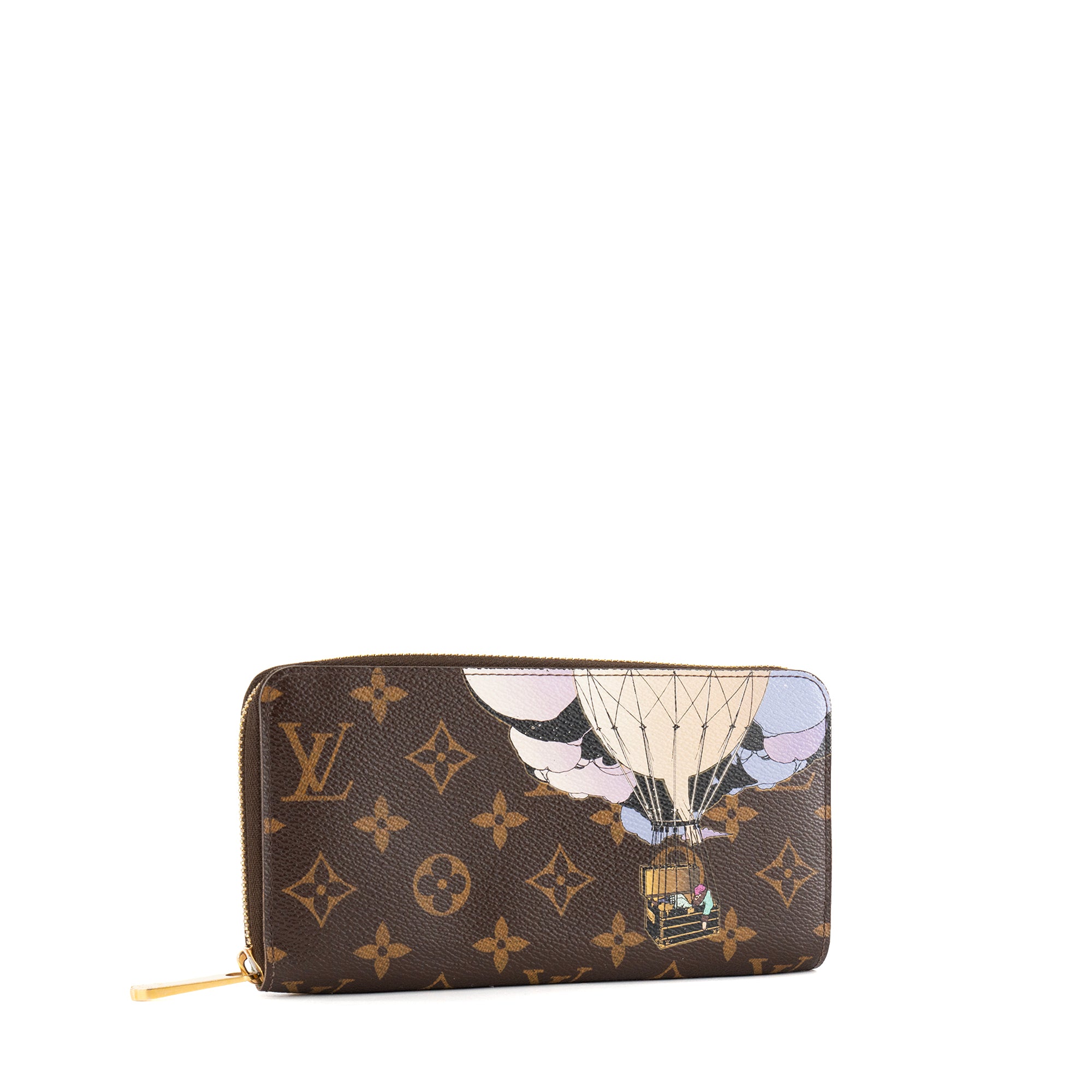 LOUIS VUITTON - Portefeuille Zippy Louis Vuitton en toile enduite monogrammée édition limitée