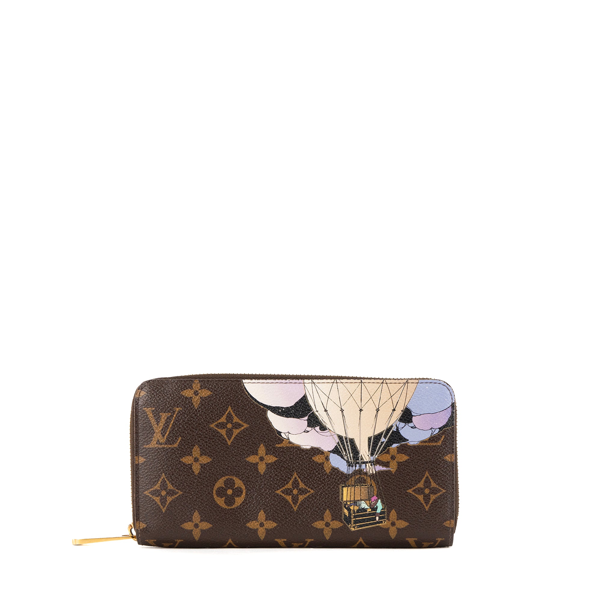 LOUIS VUITTON - Portefeuille Zippy Louis Vuitton en toile enduite monogrammée édition limitée