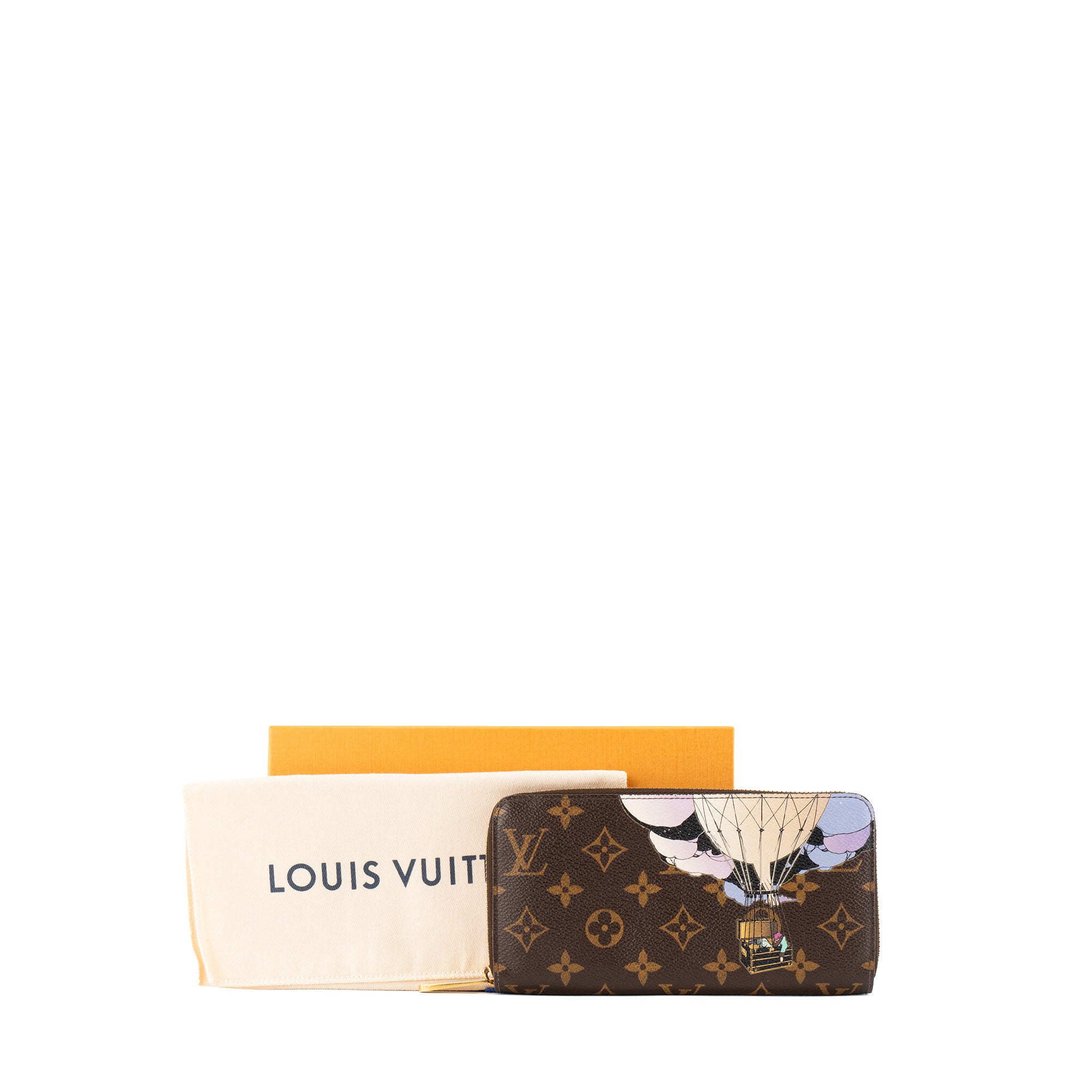 LOUIS VUITTON - Portefeuille Zippy Louis Vuitton en toile enduite monogrammée édition limitée