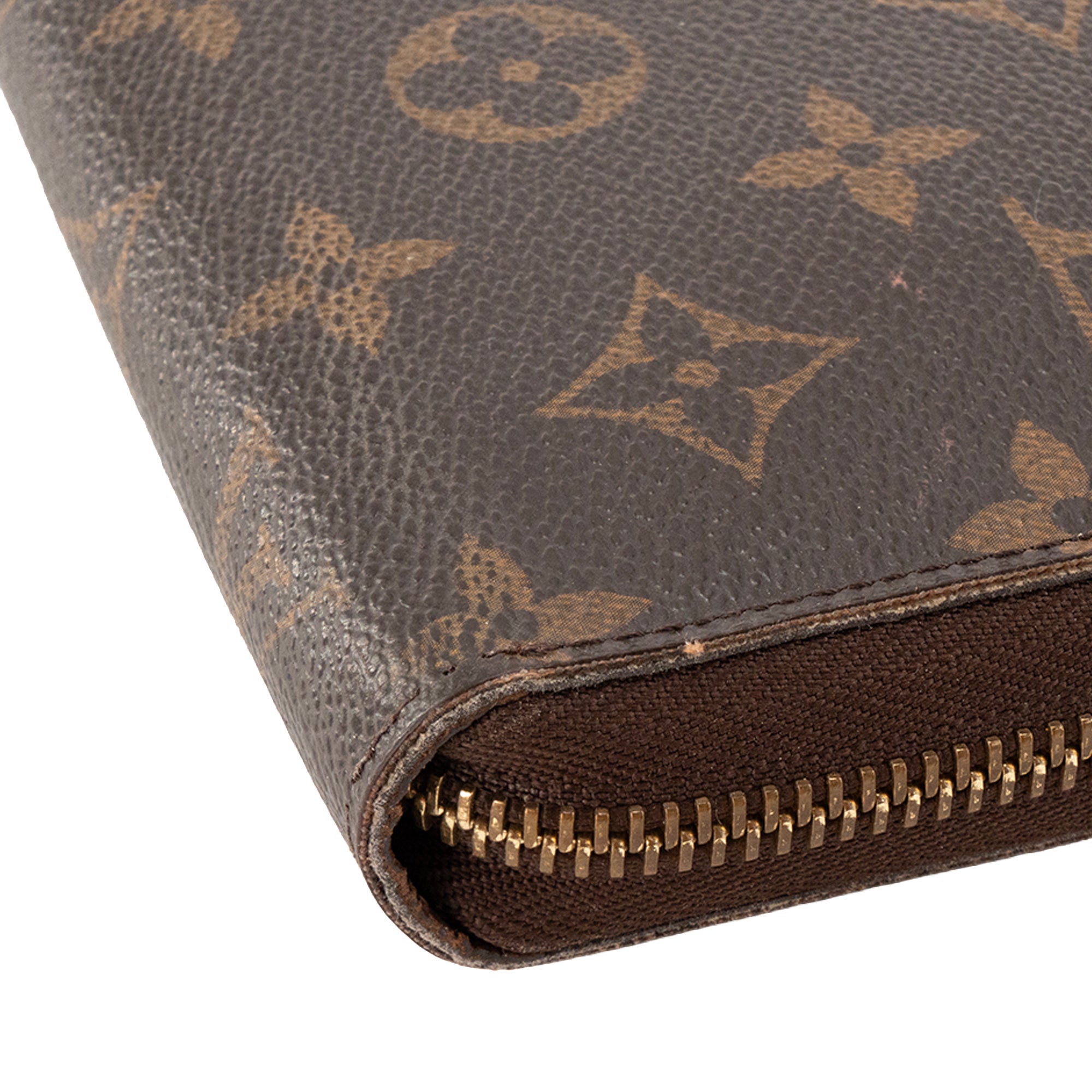 LOUIS VUITTON - Portefeuille Zippy Organizer Louis Vuitton en toile enduite monogrammee marron