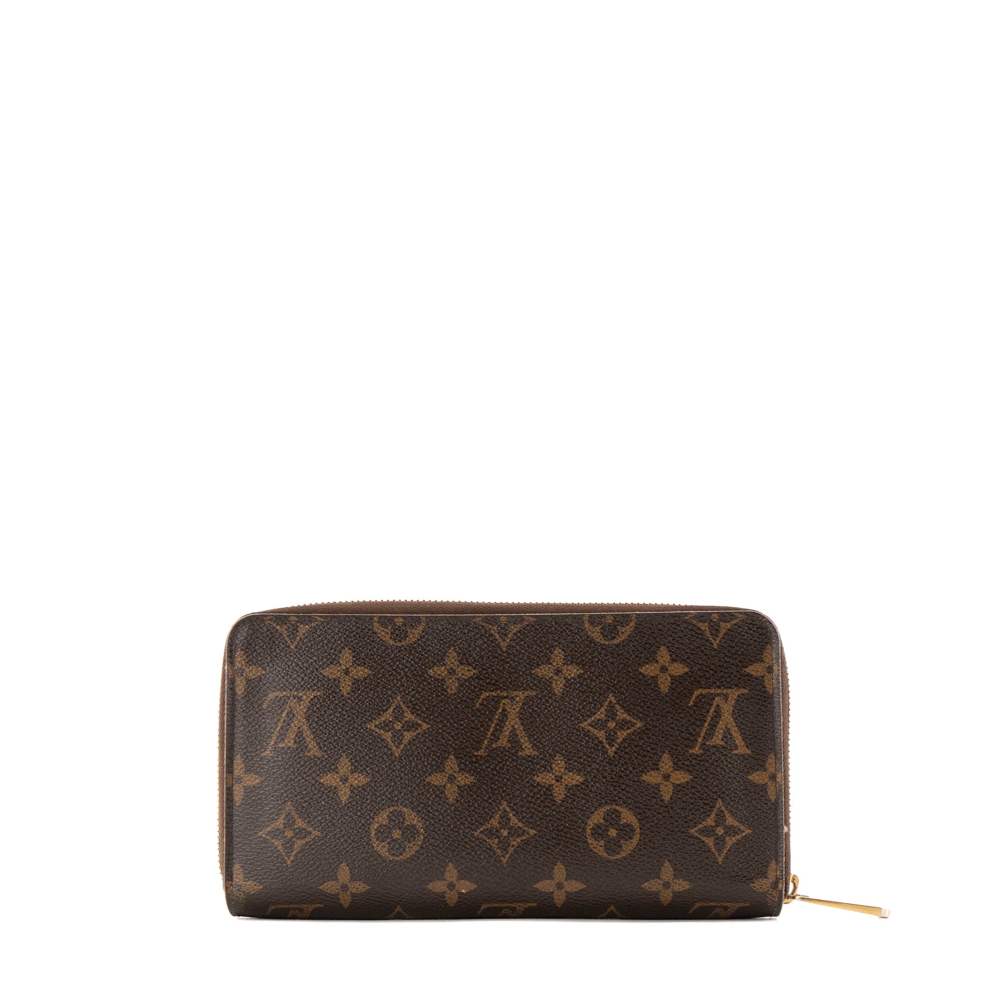 LOUIS VUITTON - Portefeuille Zippy Organizer Louis Vuitton en toile enduite monogrammee marron