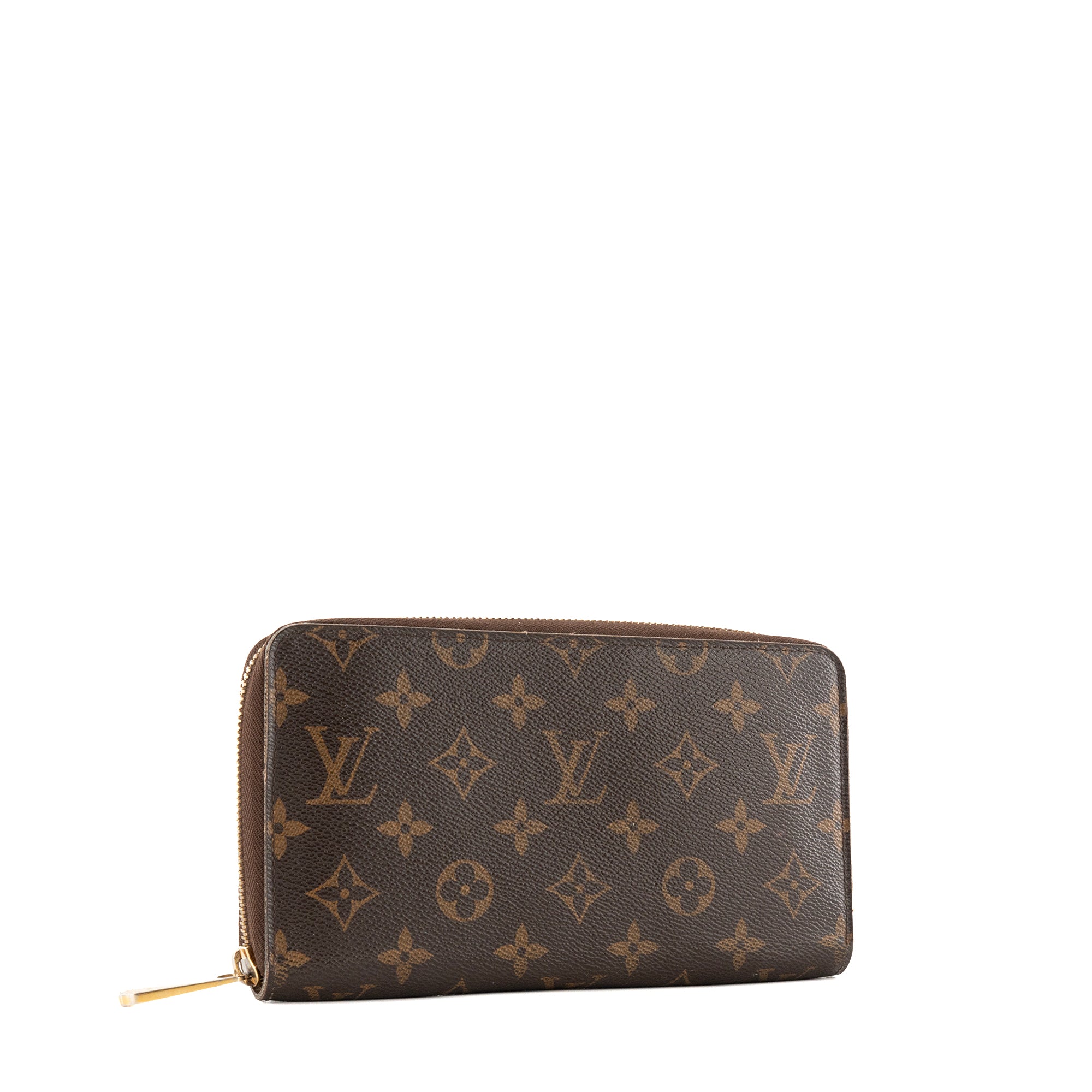 LOUIS VUITTON - Portefeuille Zippy Organizer Louis Vuitton en toile enduite monogrammee marron