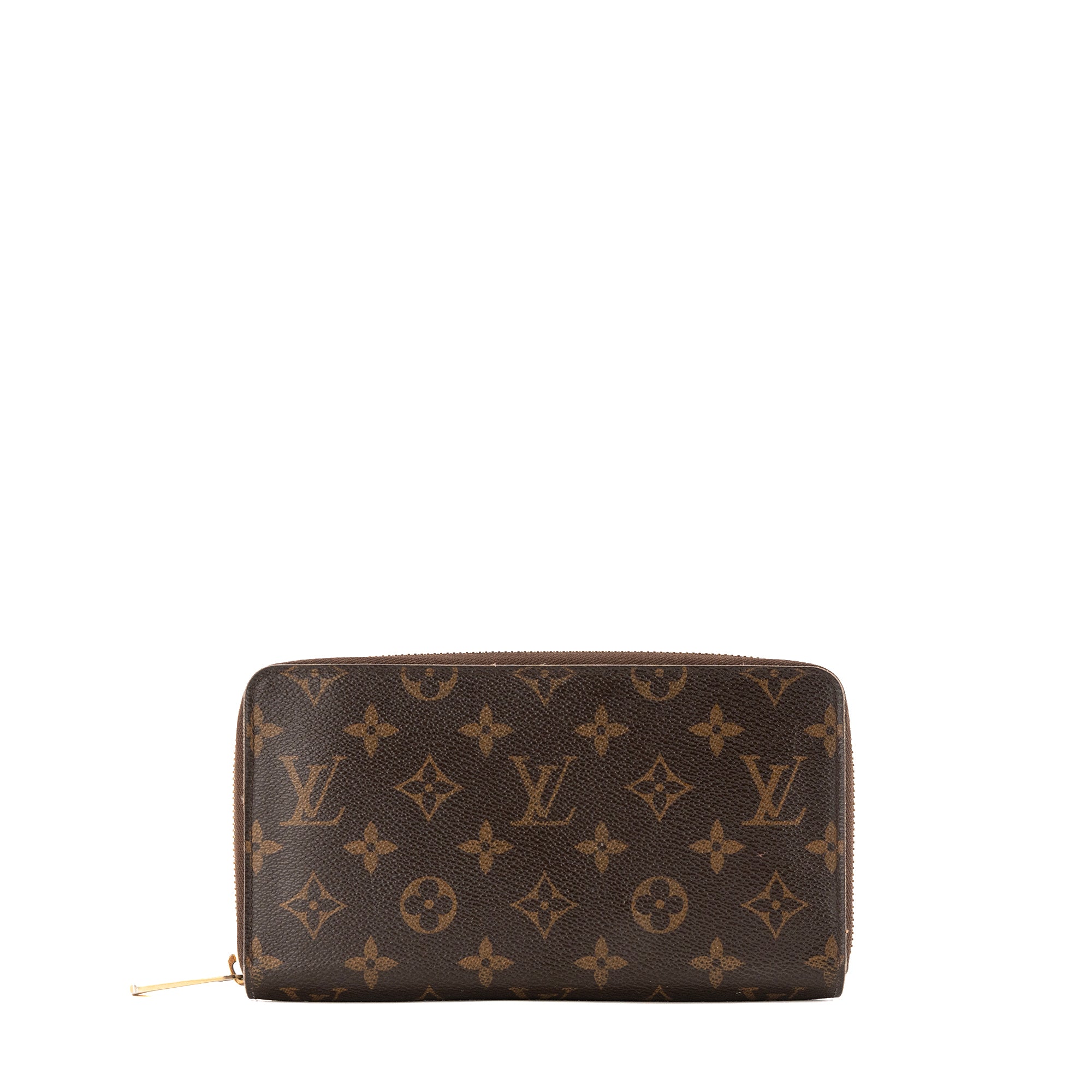 LOUIS VUITTON - Portefeuille Zippy Organizer Louis Vuitton en toile enduite monogrammee marron