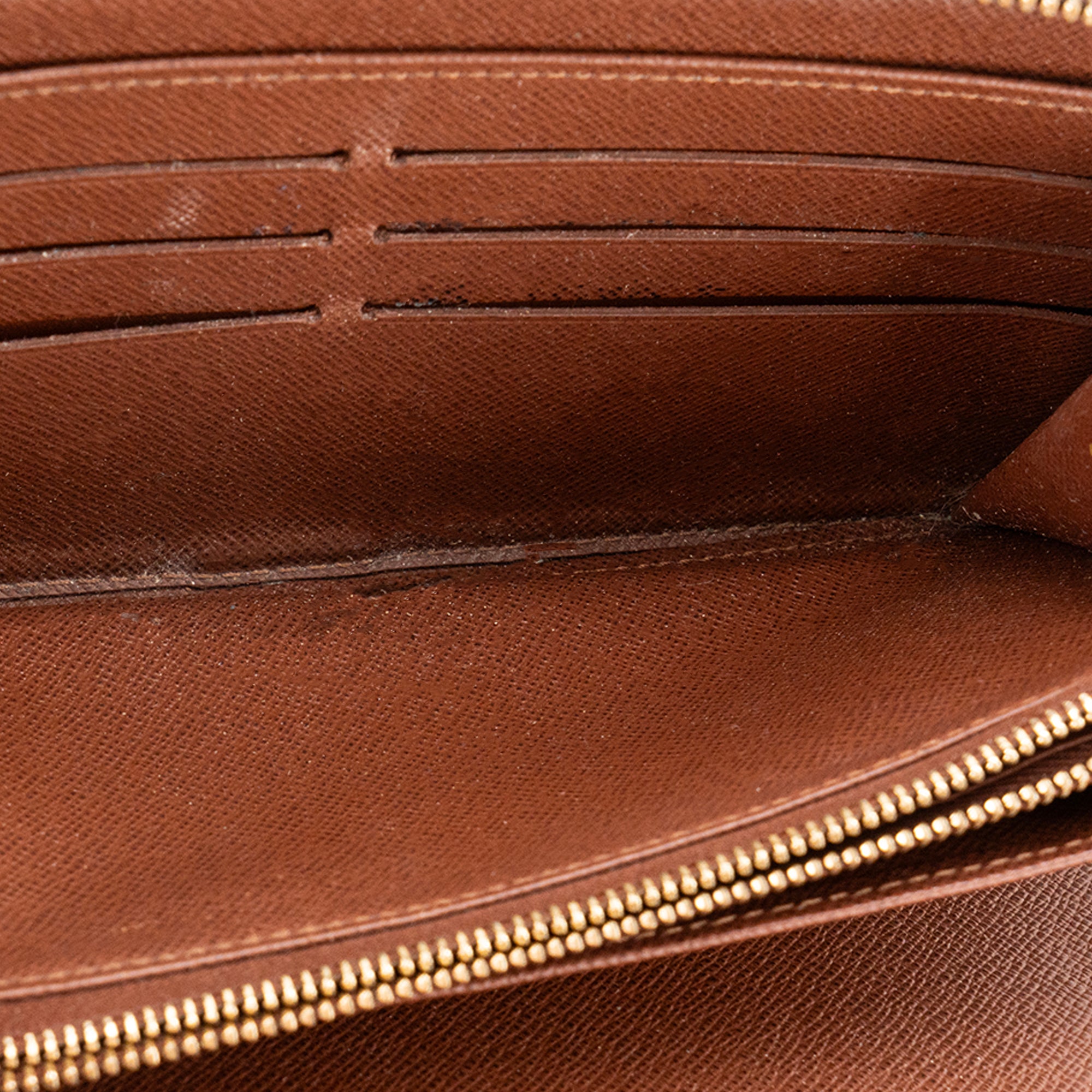 LOUIS VUITTON - Portefeuille Zippy Organizer Louis Vuitton en toile enduite monogrammee marron