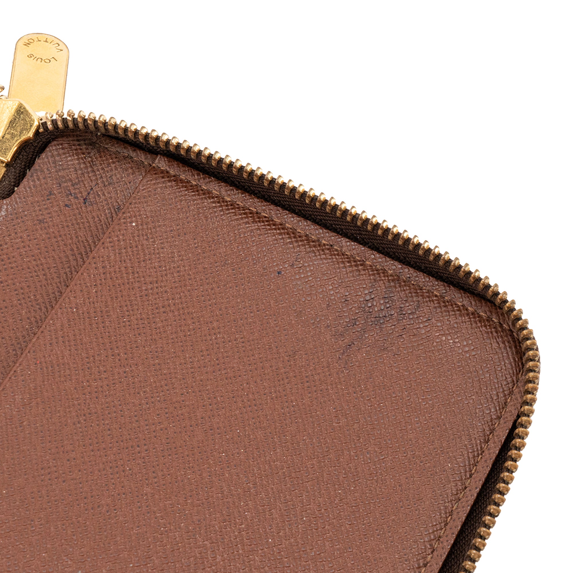 LOUIS VUITTON - Portefeuille Zippy Organizer Louis Vuitton en toile enduite monogrammee marron