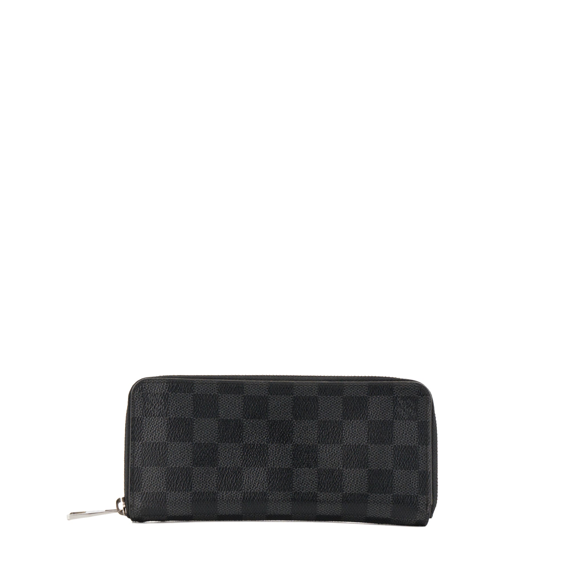 LOUIS VUITTON - Portefeuille Zippy Vertical Louis Vuitton en toile enduite damier graphite