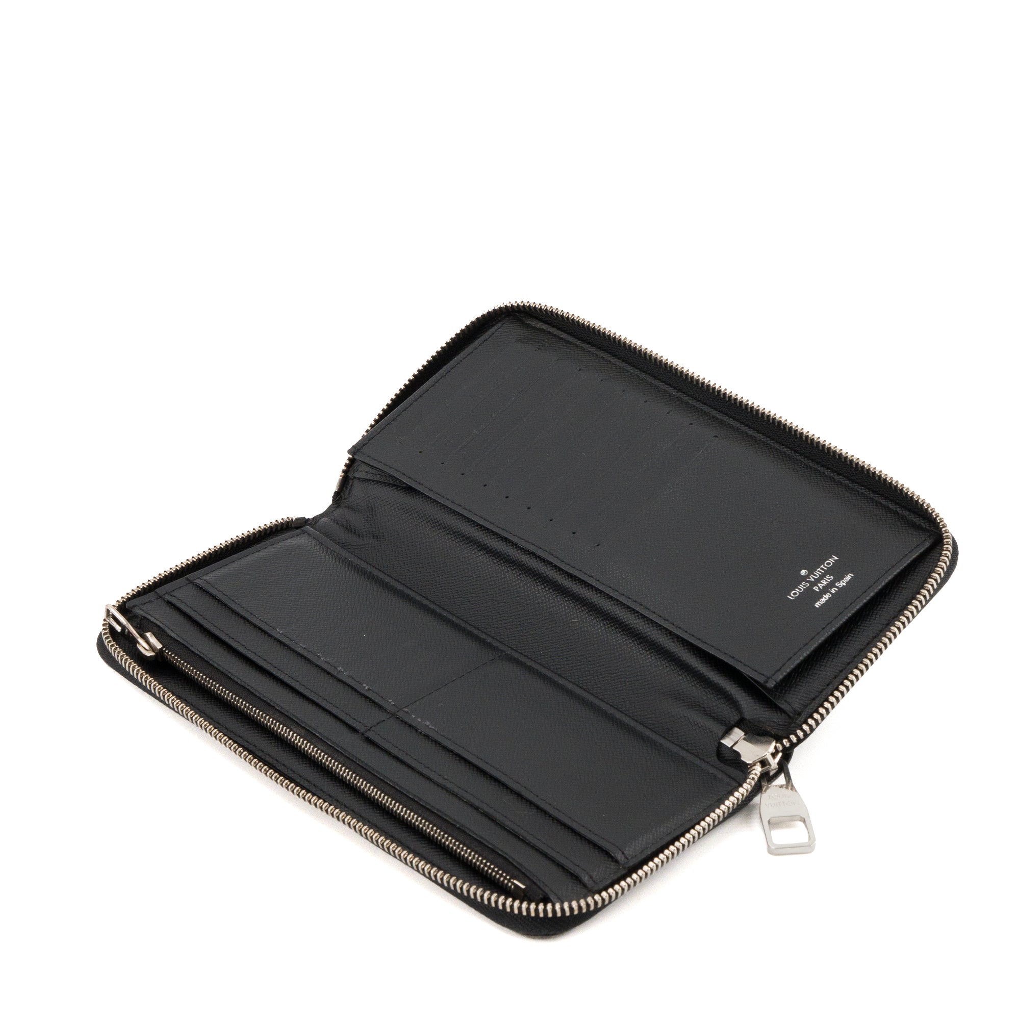 LOUIS VUITTON - Portefeuille Zippy Vertical Louis Vuitton en toile enduite damier graphite