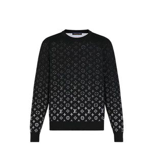 BALENCIAGA - Wool sweater with logos and zip collar (M)