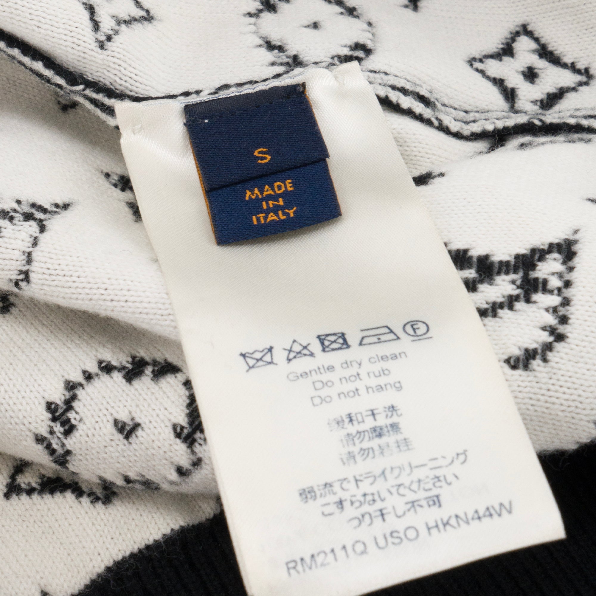 LOUIS VUITTON - Pull dégradé LVSE Louis Vuitton en coton monogrammé (S)
