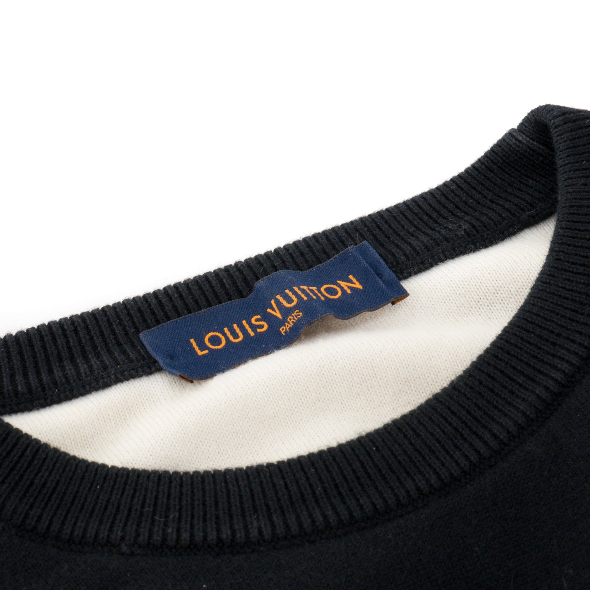 LOUIS VUITTON - Pull dégradé LVSE Louis Vuitton en coton monogrammé (S)