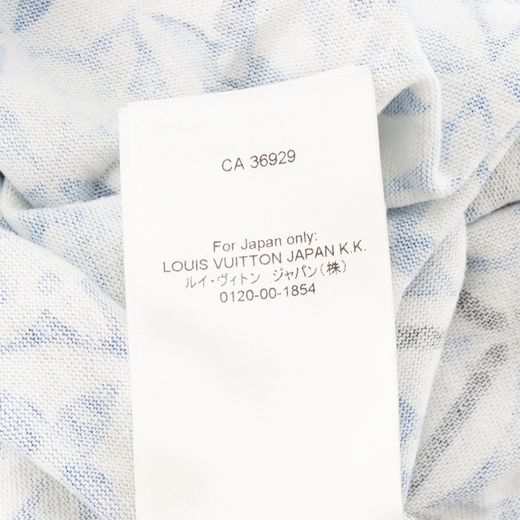 LOUIS VUITTON - Louis Vuitton Blue and White Monogram Cotton T-Shirt Dress (S)