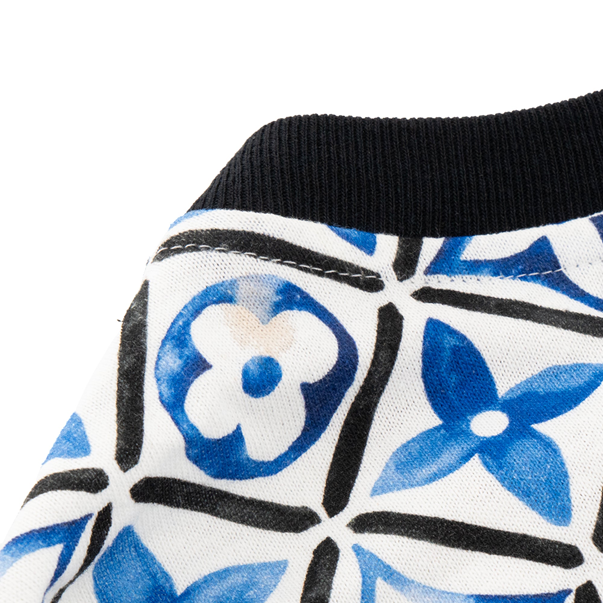 LOUIS VUITTON - Louis Vuitton Blue and White Monogram Cotton T-Shirt Dress (S)