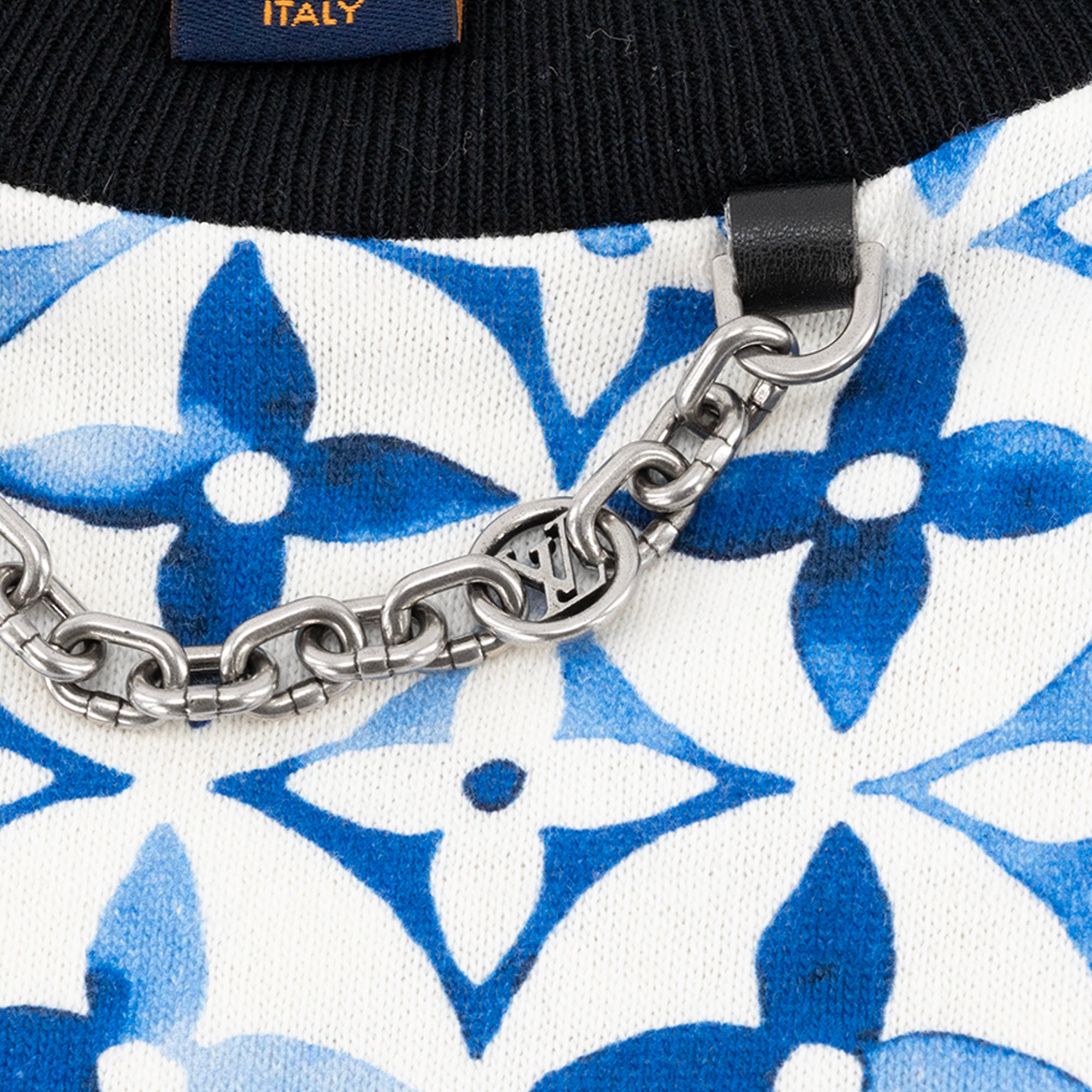 LOUIS VUITTON - Louis Vuitton Blue and White Monogram Cotton T-Shirt Dress (S)
