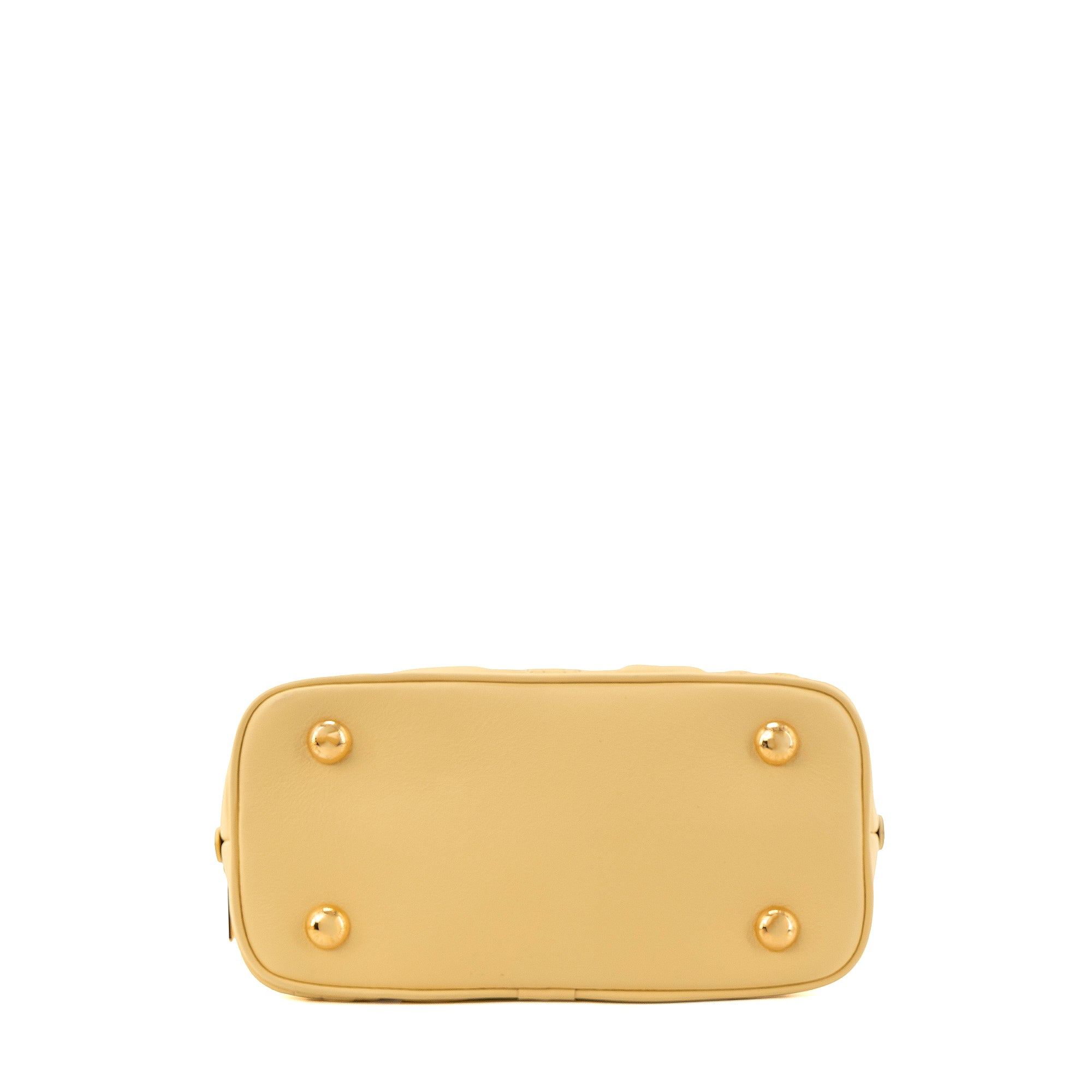 LOUIS VUITTON - Sac à bandoulière Alma BB Bubblegram Louis Vuitton en cuir jaune