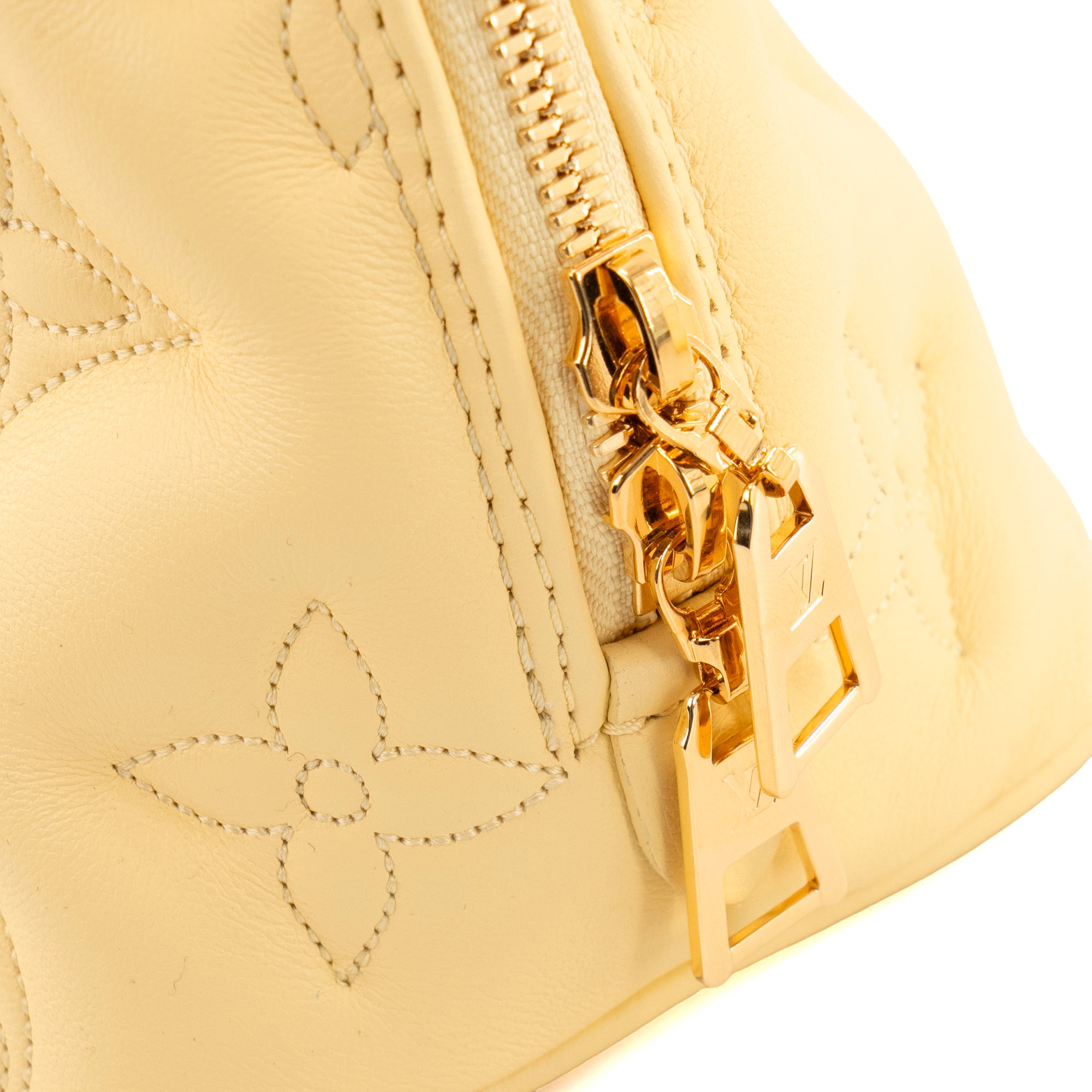 LOUIS VUITTON - Sac à bandoulière Alma BB Bubblegram Louis Vuitton en cuir jaune