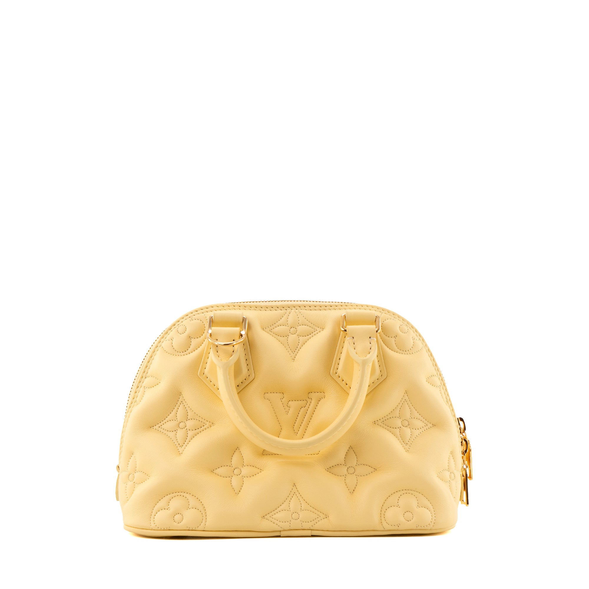LOUIS VUITTON - Sac à bandoulière Alma BB Bubblegram Louis Vuitton en cuir jaune