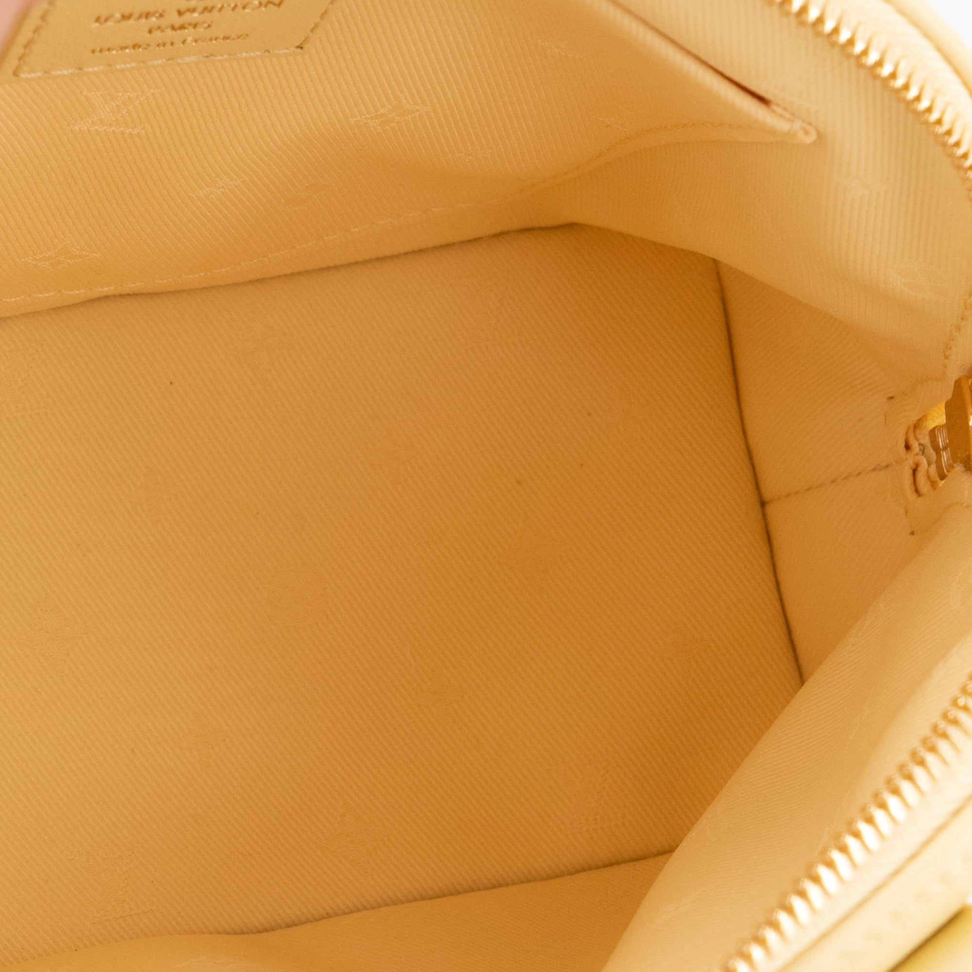 LOUIS VUITTON - Sac à bandoulière Alma BB Bubblegram Louis Vuitton en cuir jaune