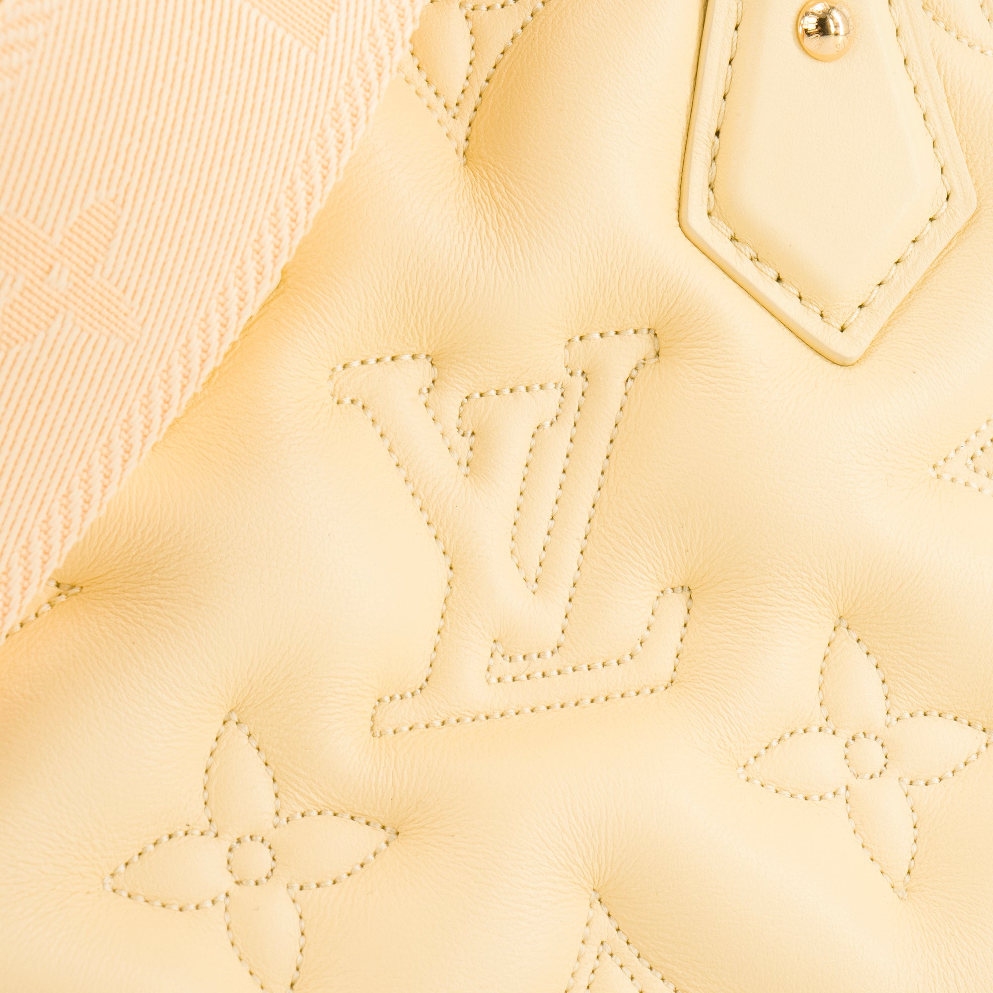 LOUIS VUITTON - Sac à bandoulière Alma BB Bubblegram Louis Vuitton en cuir jaune édition limitée