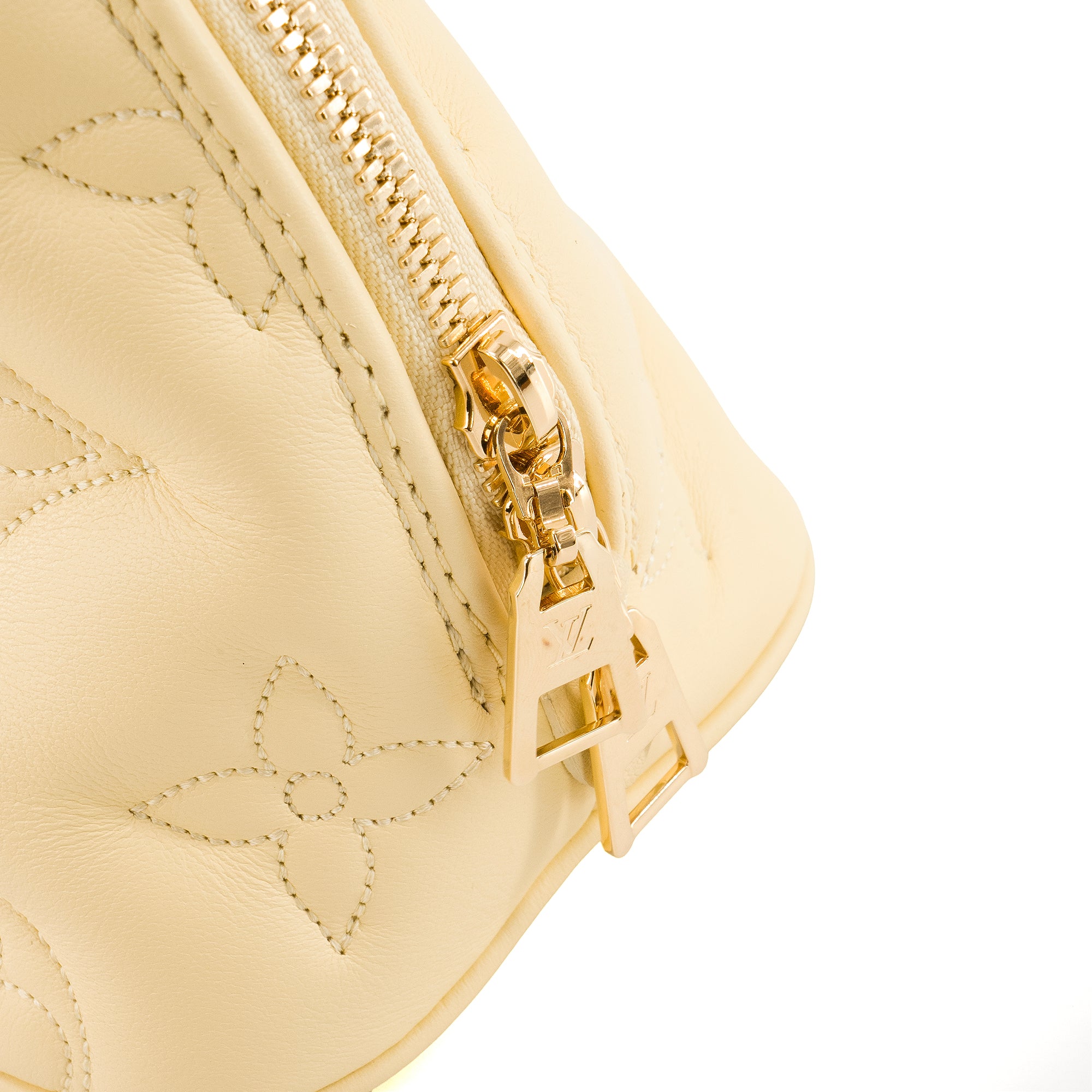 LOUIS VUITTON - Sac à bandoulière Alma BB Bubblegram Louis Vuitton en cuir jaune édition limitée