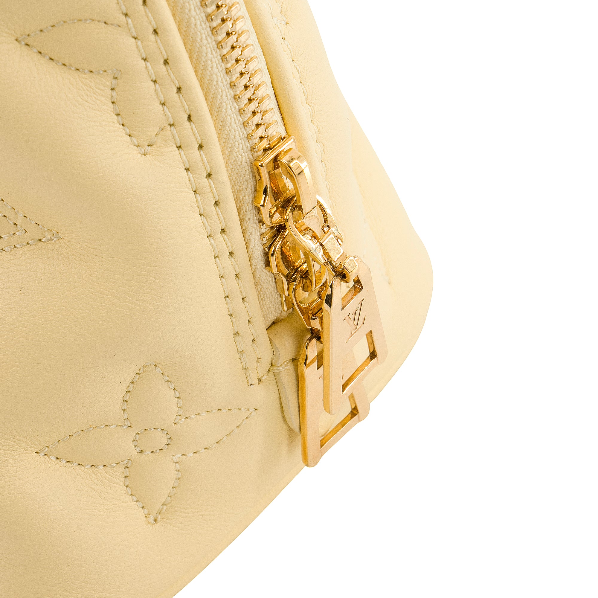 LOUIS VUITTON - Sac à bandoulière Alma BB Bubblegram Louis Vuitton en cuir jaune édition limitée