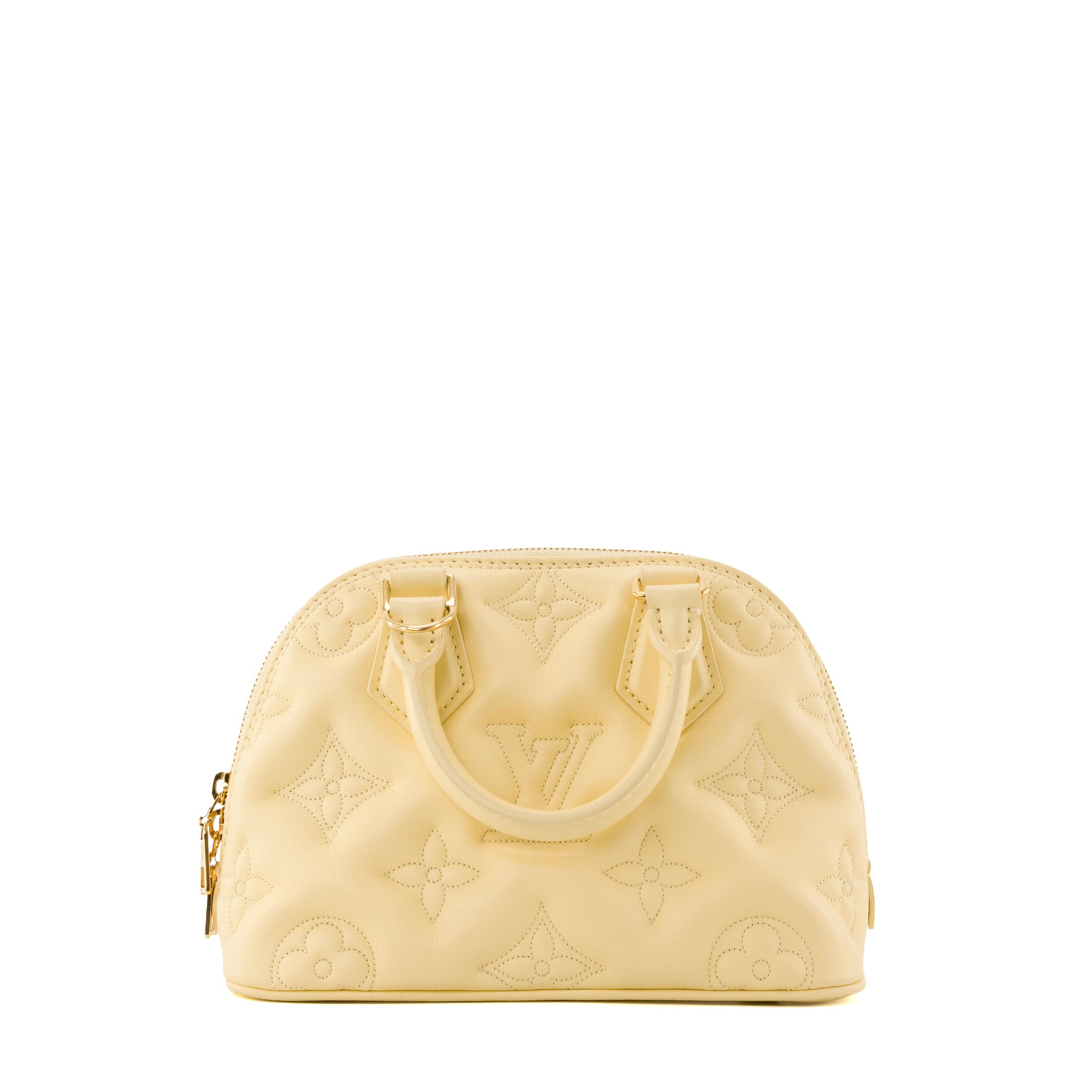LOUIS VUITTON - Sac à bandoulière Alma BB Bubblegram Louis Vuitton en cuir jaune édition limitée