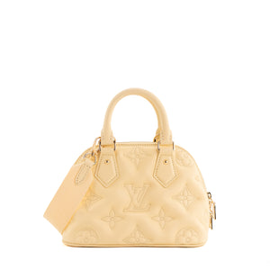 LOUIS VUITTON - Sac à bandoulière Alma BB Bubblegram Louis Vuitton en cuir jaune