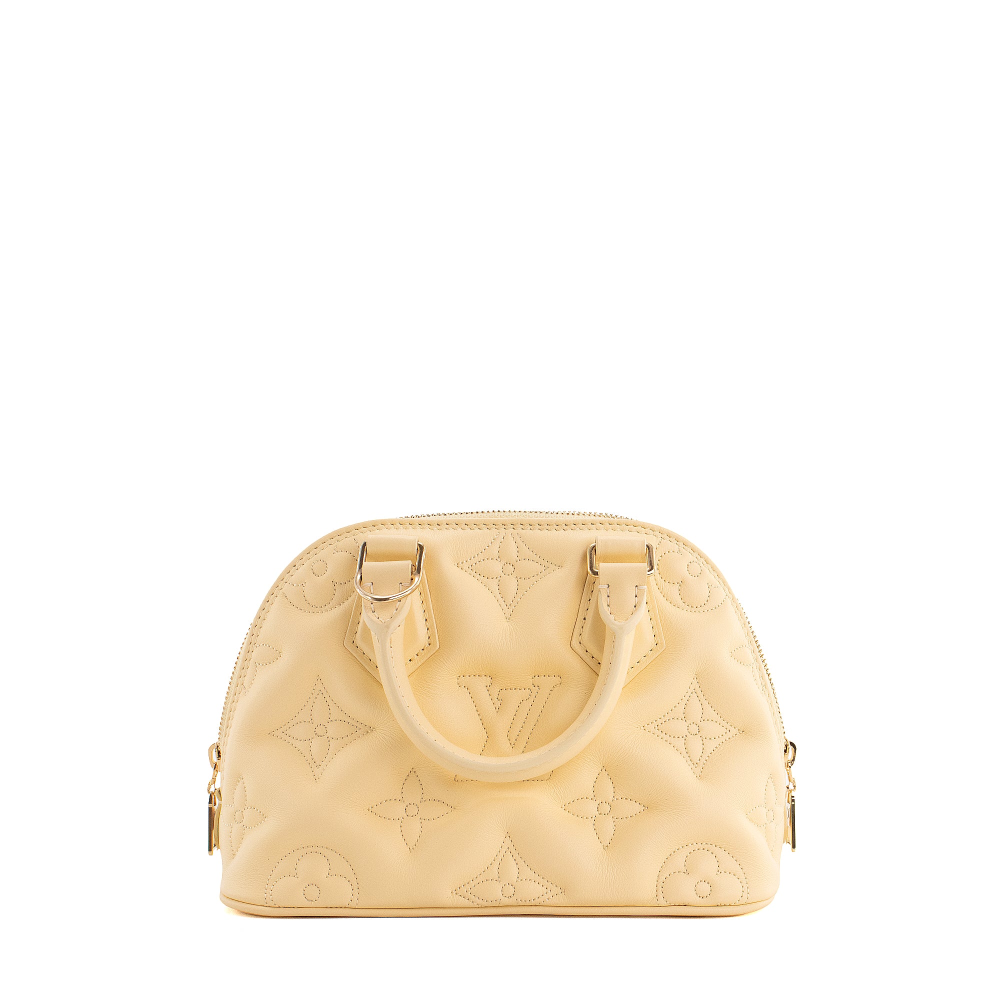 LOUIS VUITTON - Sac à bandoulière Alma BB Bubblegram Louis Vuitton en cuir jaune
