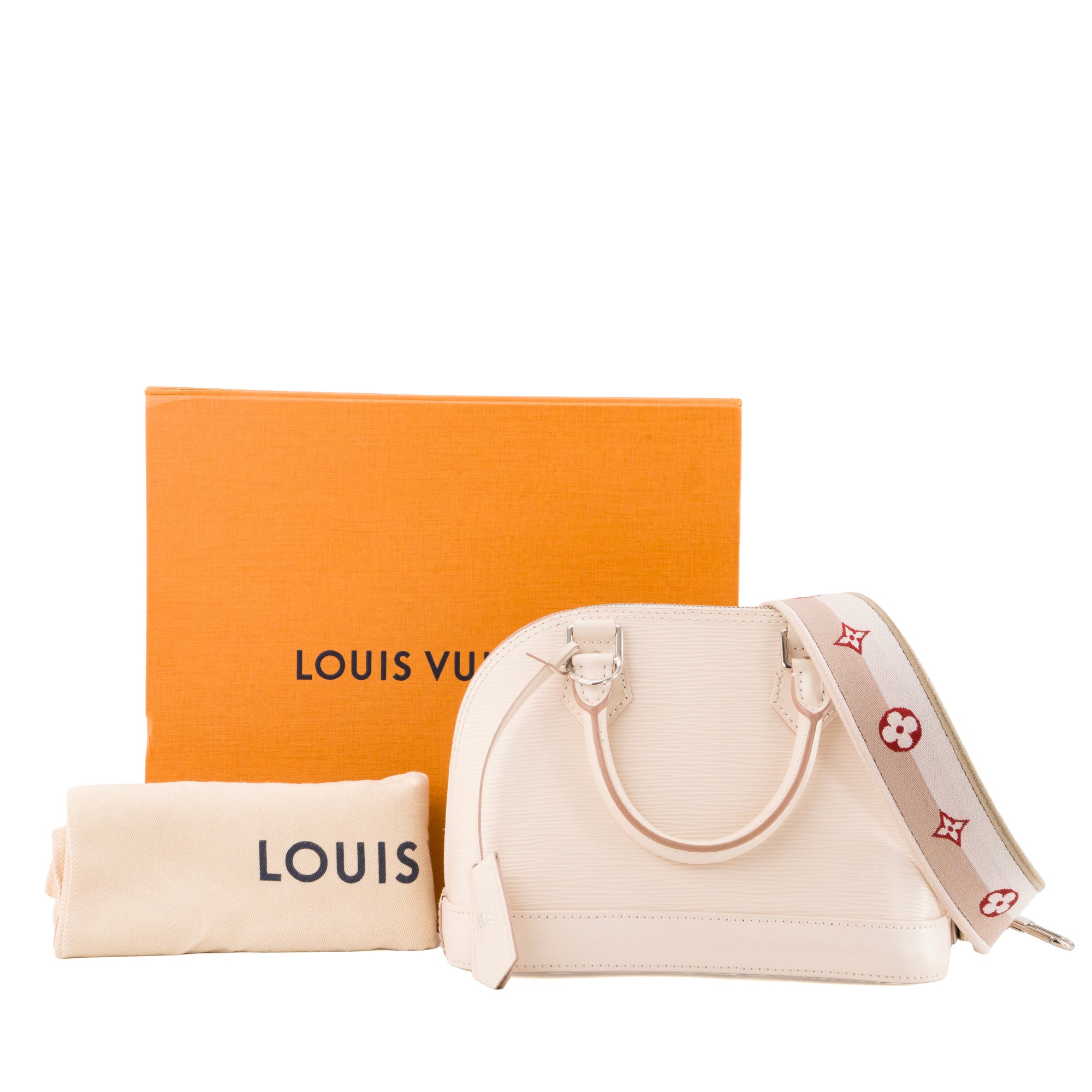 LOUIS VUITTON - Sac à bandoulière Alma BB Louis Vuitton en cuir épi beige