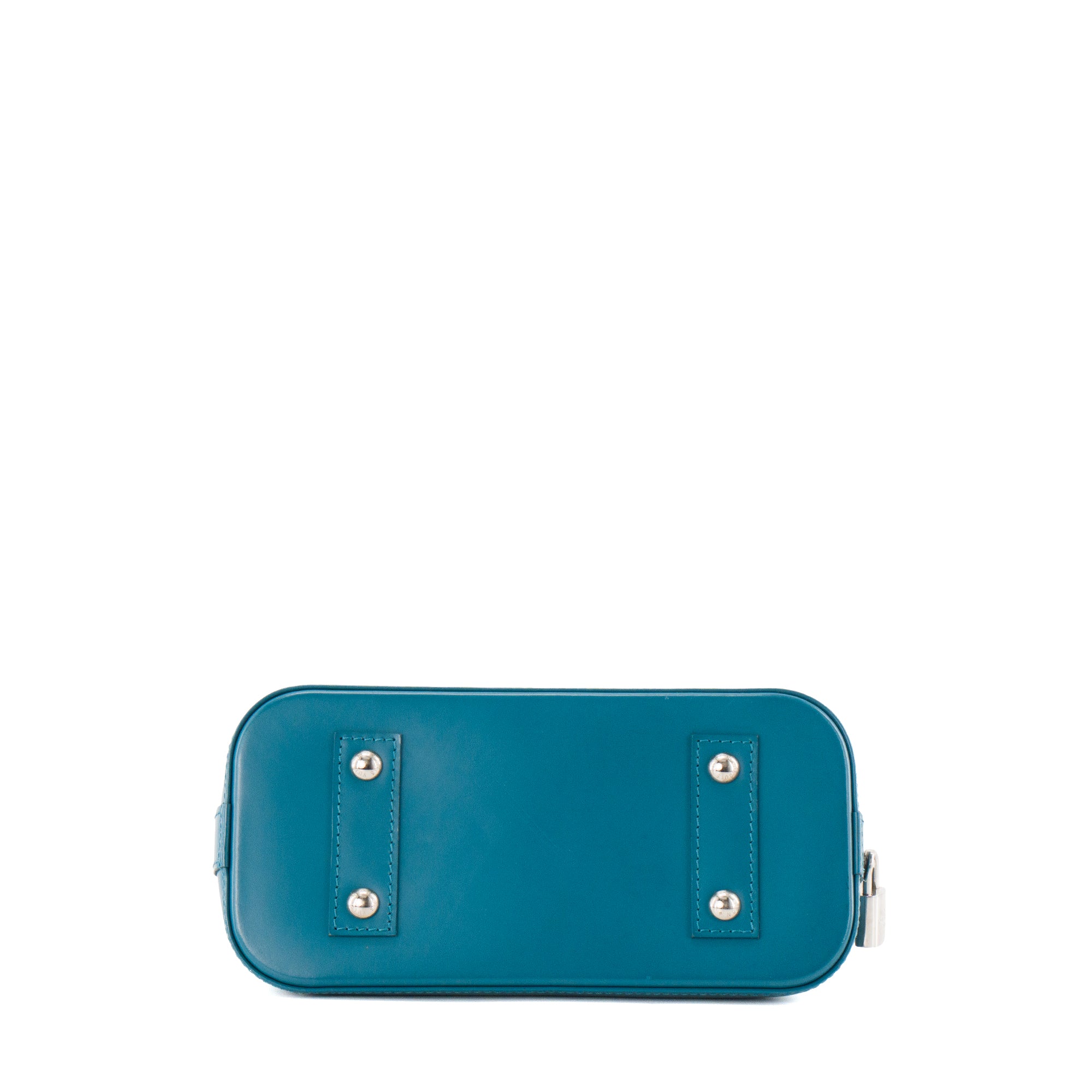 LOUIS VUITTON - Sac à bandoulière Alma BB Louis Vuitton en cuir épi bleu canard