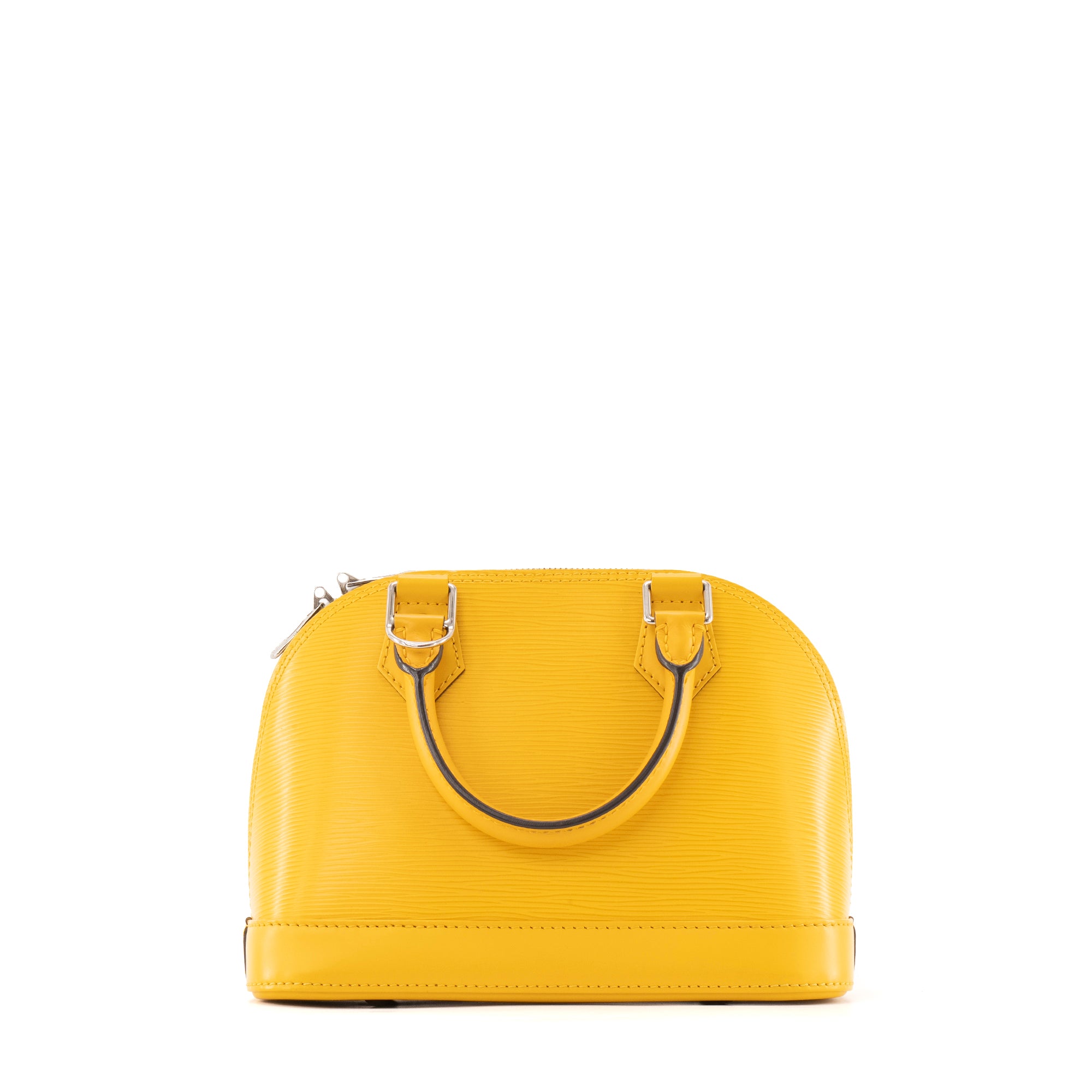 LOUIS VUITTON - Sac à bandoulière Alma BB Louis Vuitton en cuir épi bleu jaune