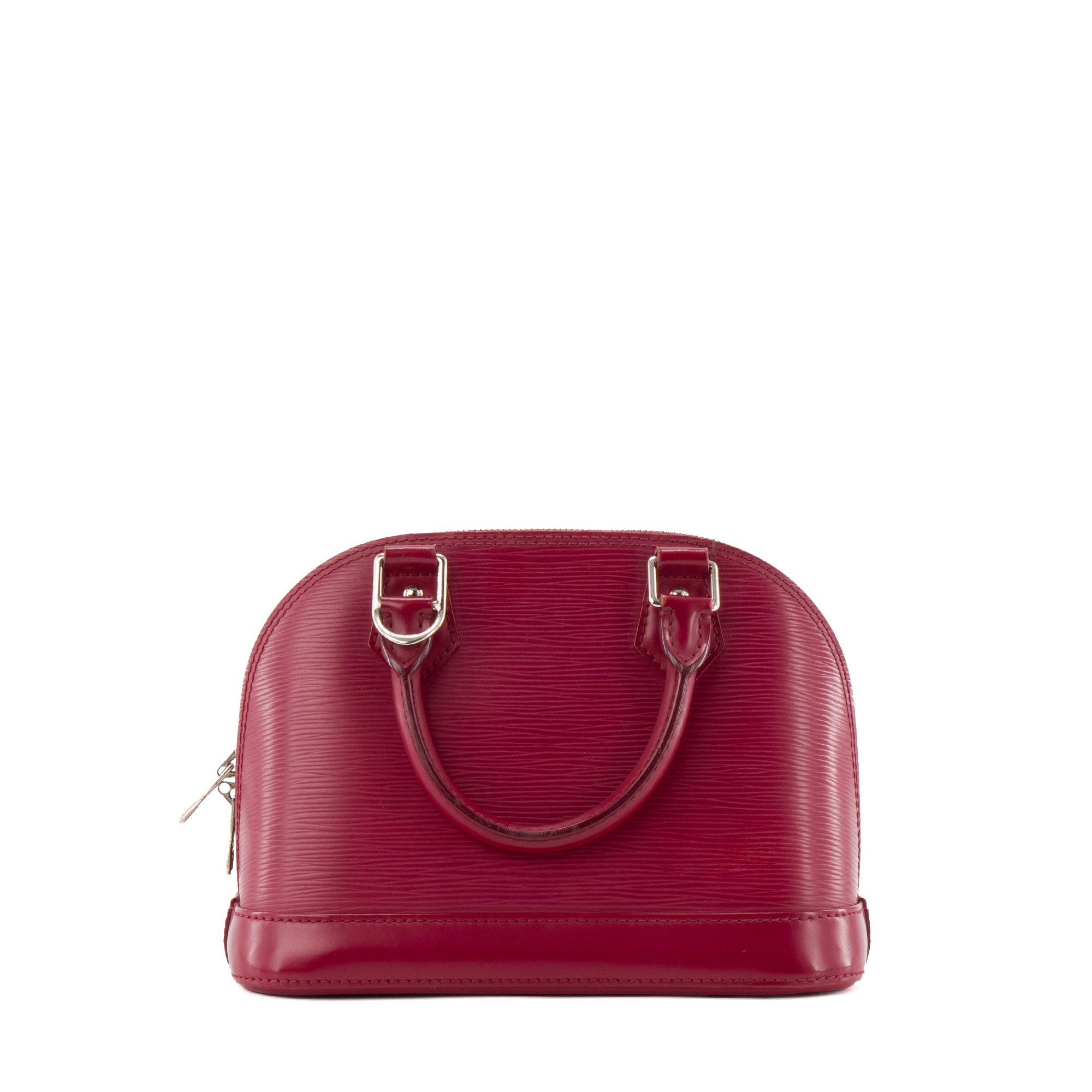 LOUIS VUITTON - Sac à bandoulière Alma BB Louis Vuitton en cuir épi framboise