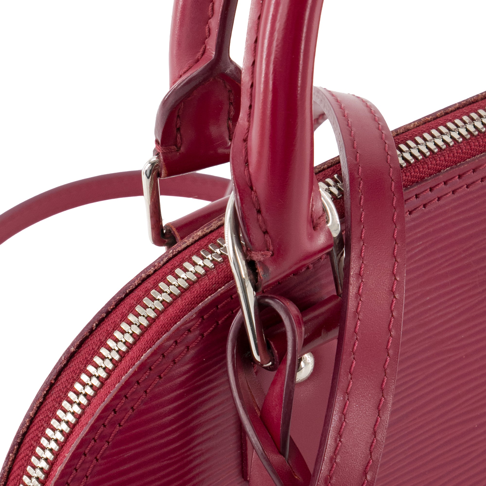 LOUIS VUITTON - Sac à bandoulière Alma BB Louis Vuitton en cuir épi framboise