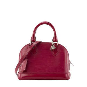LOUIS VUITTON - Sac à bandoulière Alma BB Louis Vuitton en cuir épi framboise