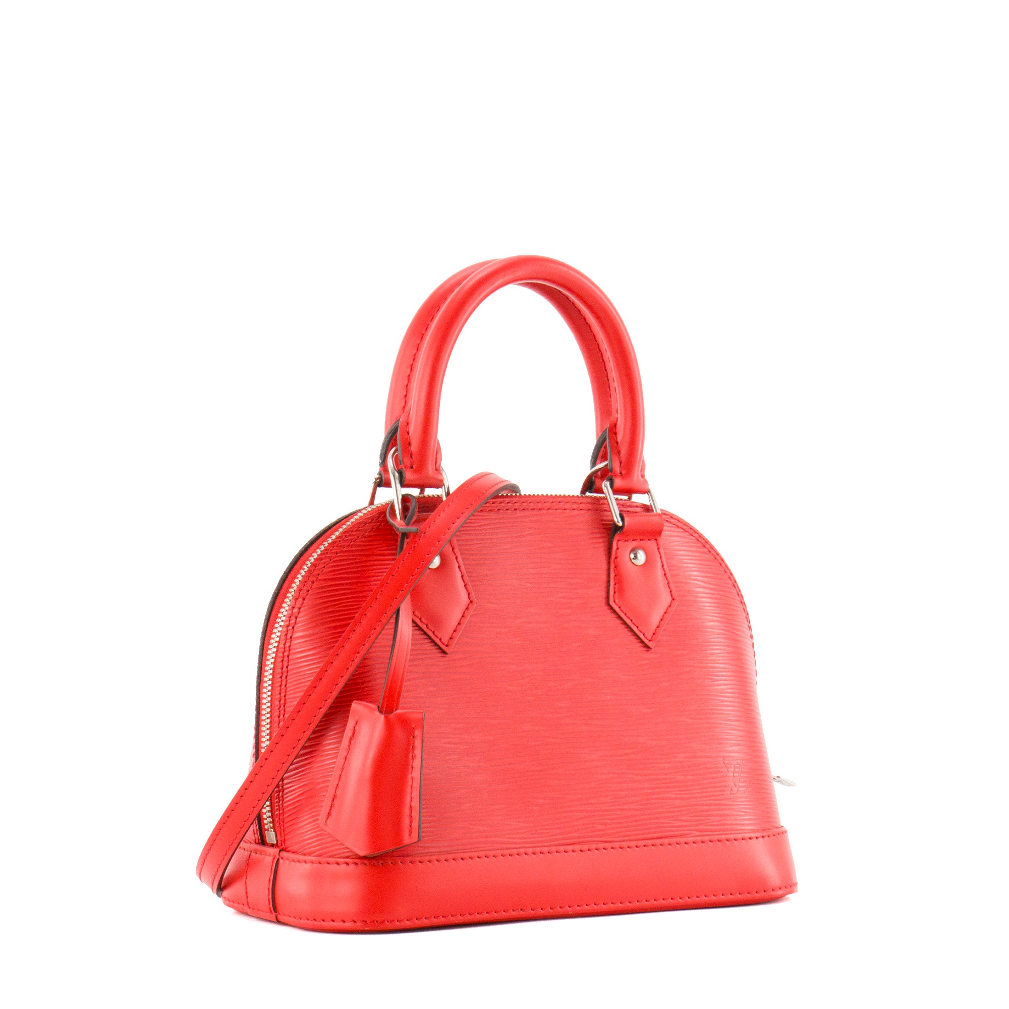 LOUIS VUITTON - Sac à bandoulière Alma BB Louis Vuitton en cuir épi rouge