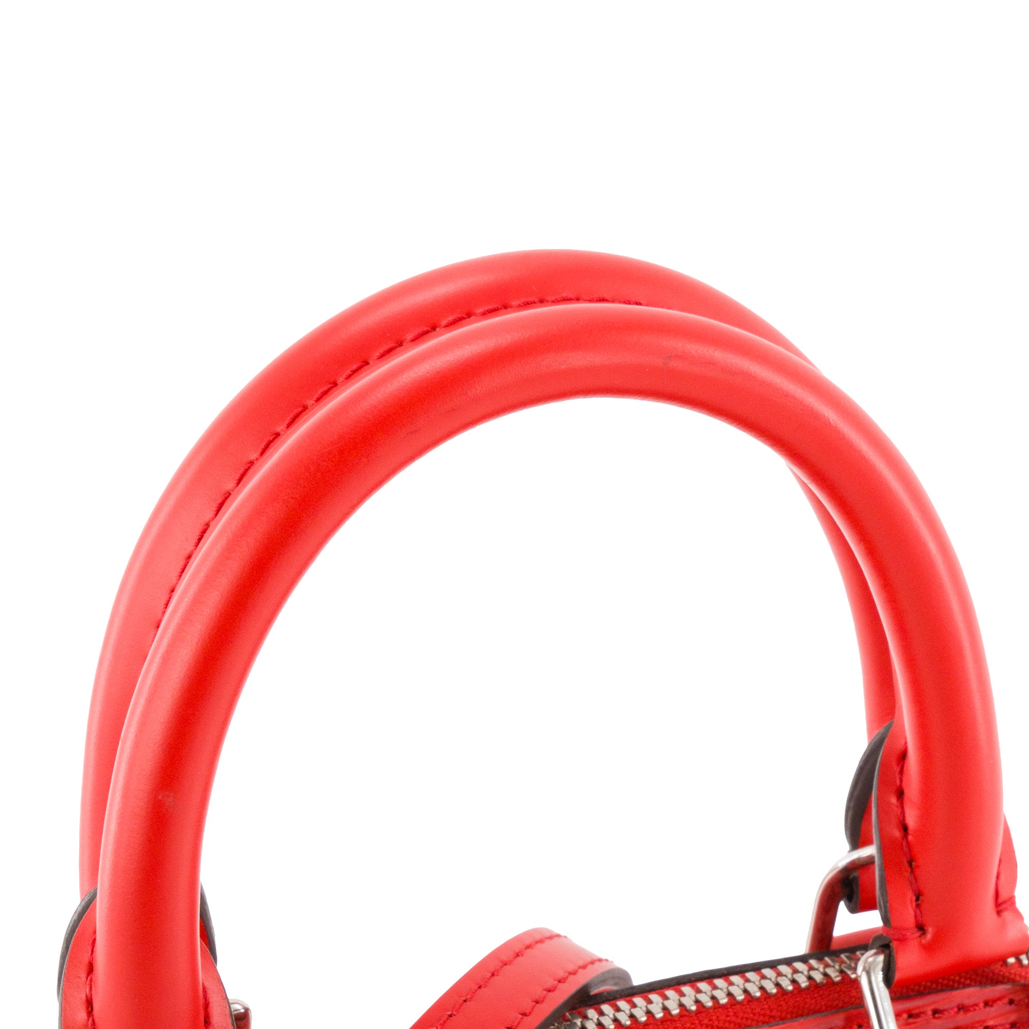 LOUIS VUITTON - Sac à bandoulière Alma BB Louis Vuitton en cuir épi rouge