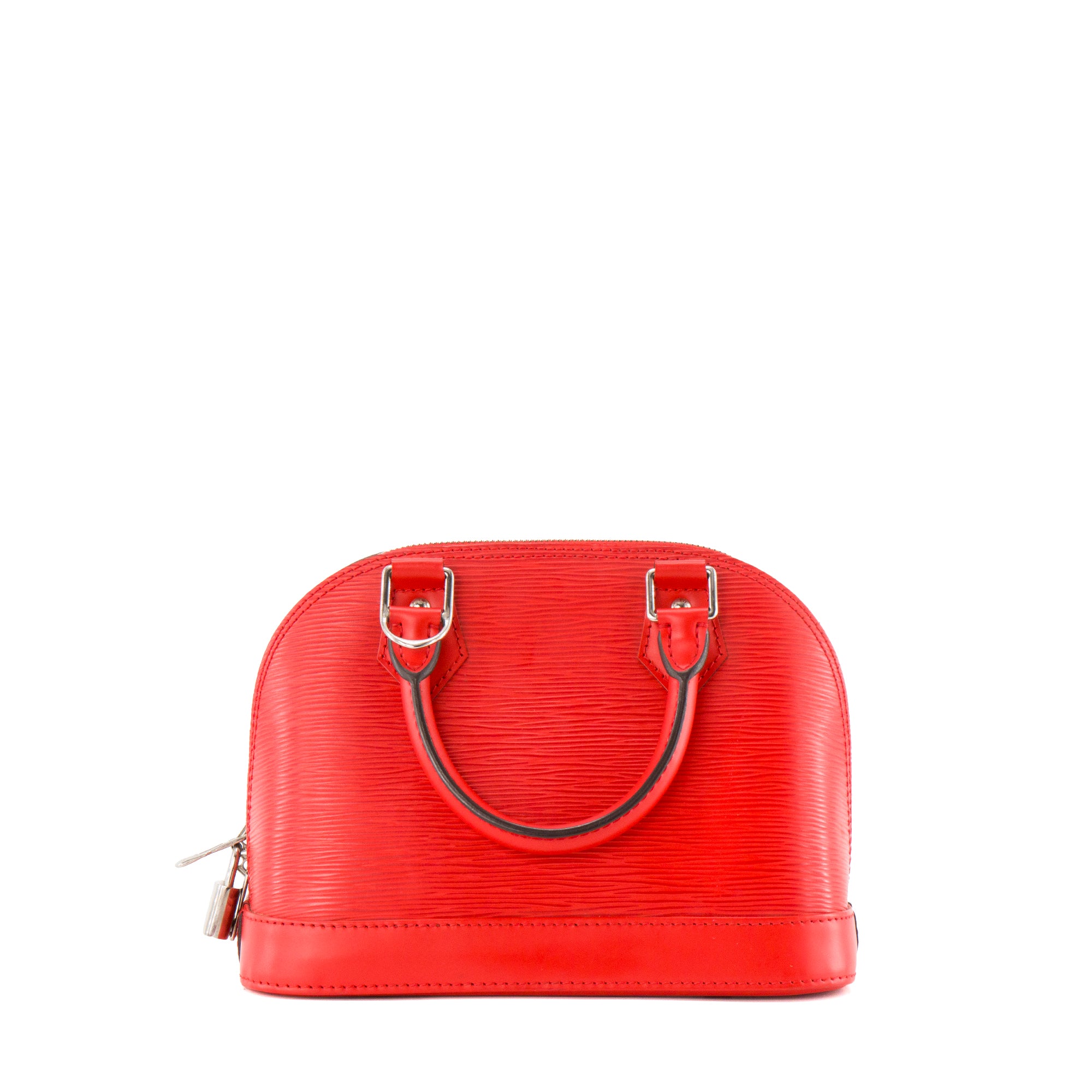 LOUIS VUITTON - Sac à bandoulière Alma BB Louis Vuitton en cuir épi rouge