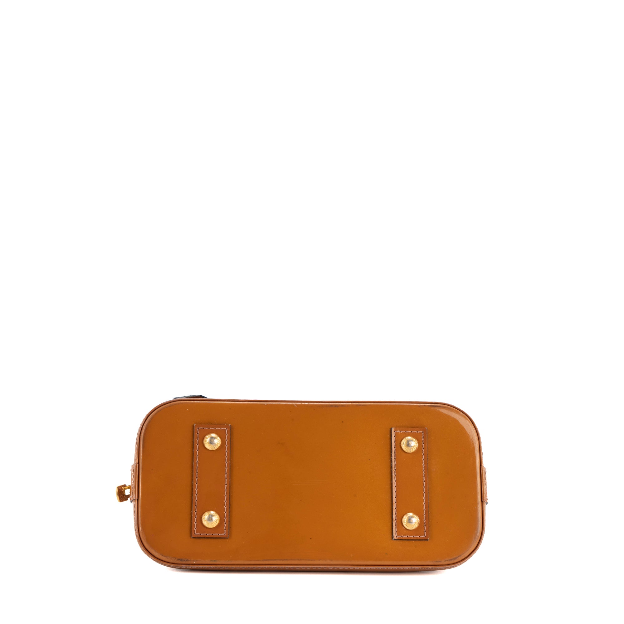 LOUIS VUITTON - Sac à Bandoulière Alma BB Louis Vuitton en cuir verni orange