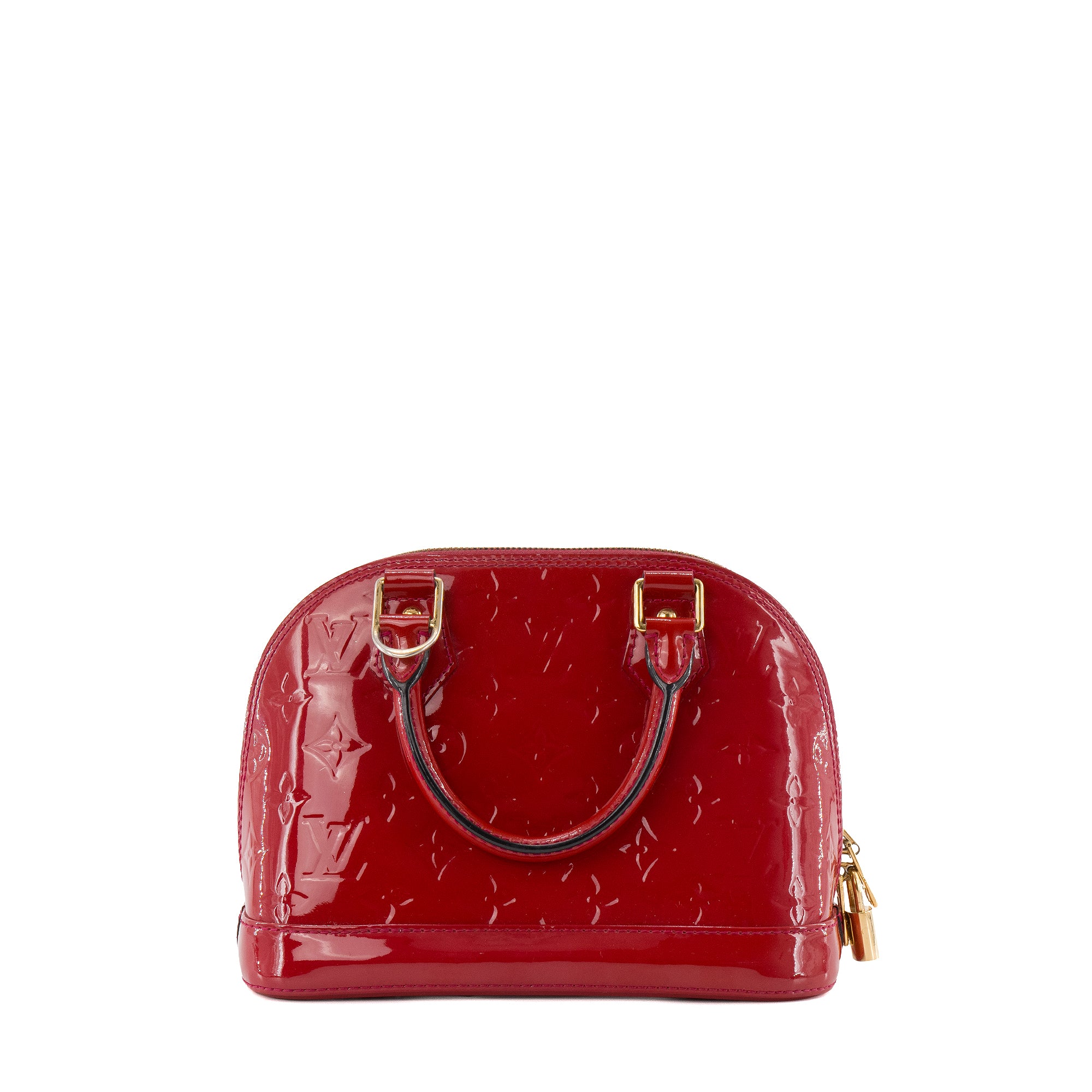 LOUIS VUITTON - Sac à bandoulière Alma BB Louis Vuitton en cuir verni rouge