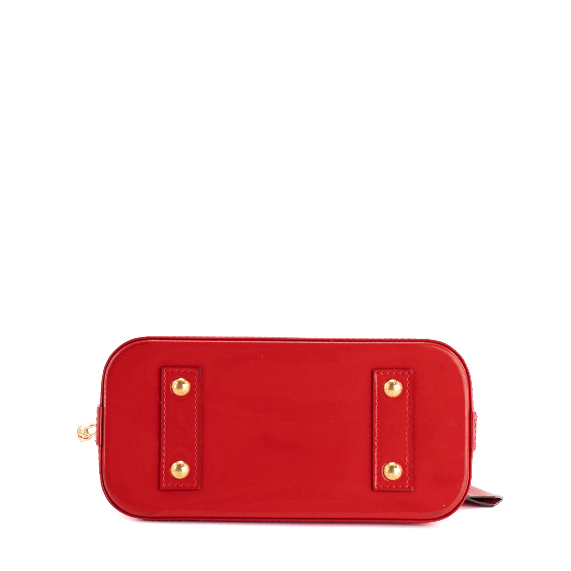 LOUIS VUITTON - Sac à bandoulière Alma BB Louis Vuitton en cuir verni rouge