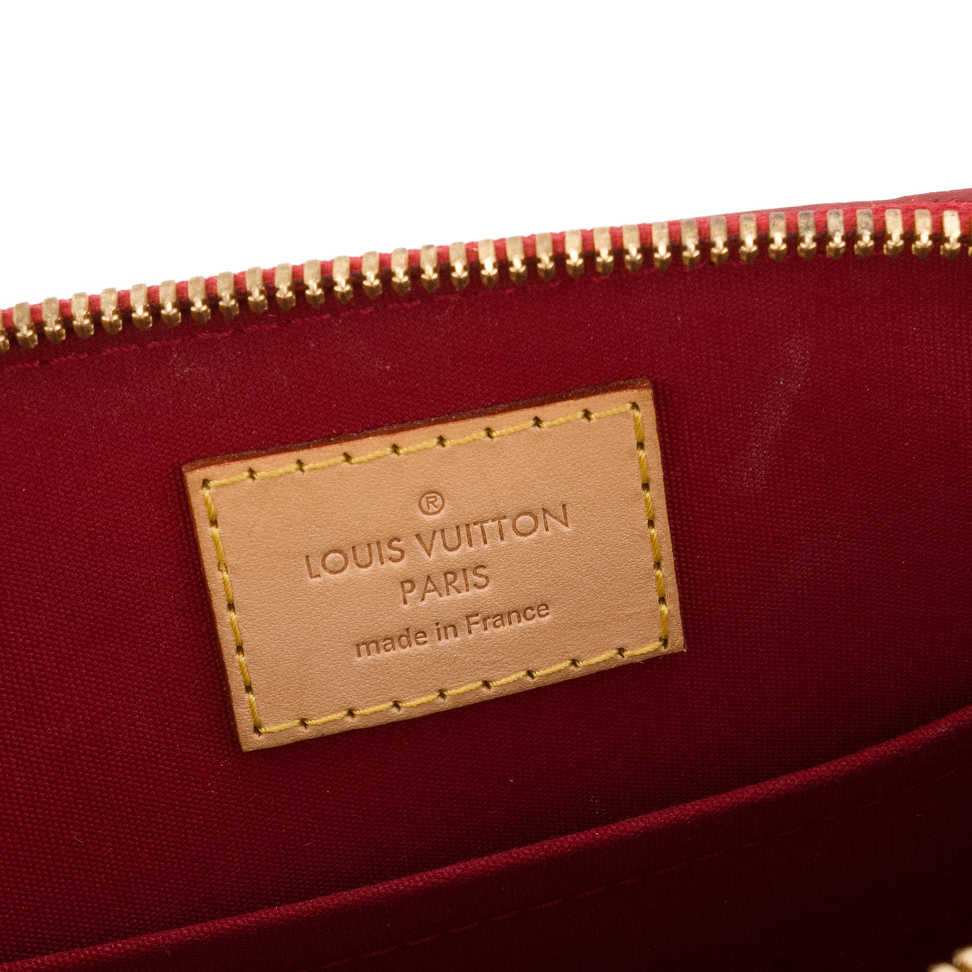 LOUIS VUITTON - Sac à bandoulière Alma BB Louis Vuitton en cuir verni rouge et rose édition limitée