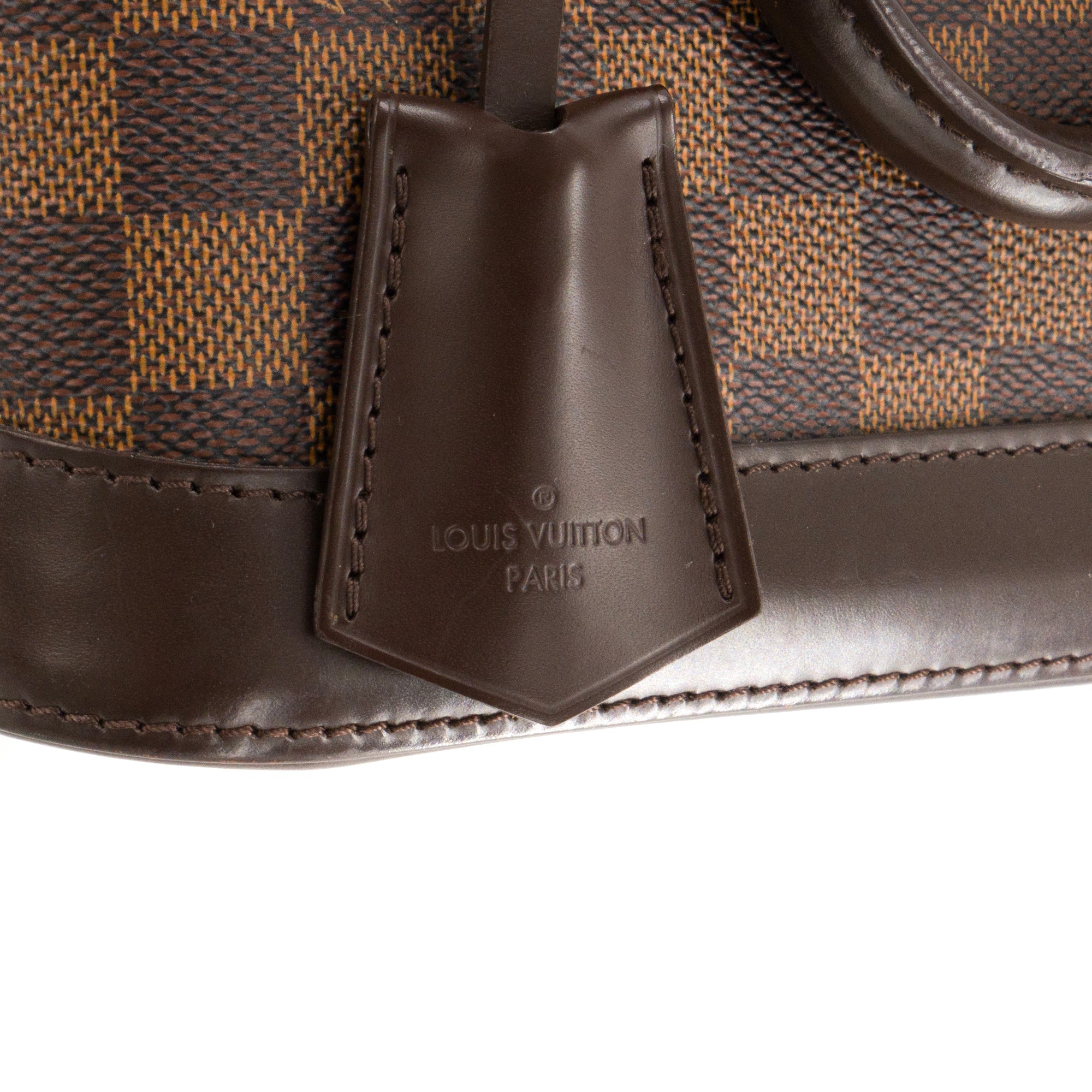 LOUIS VUITTON - Sac à bandoulière Alma BB Louis Vuitton en toile enduite damier ébène