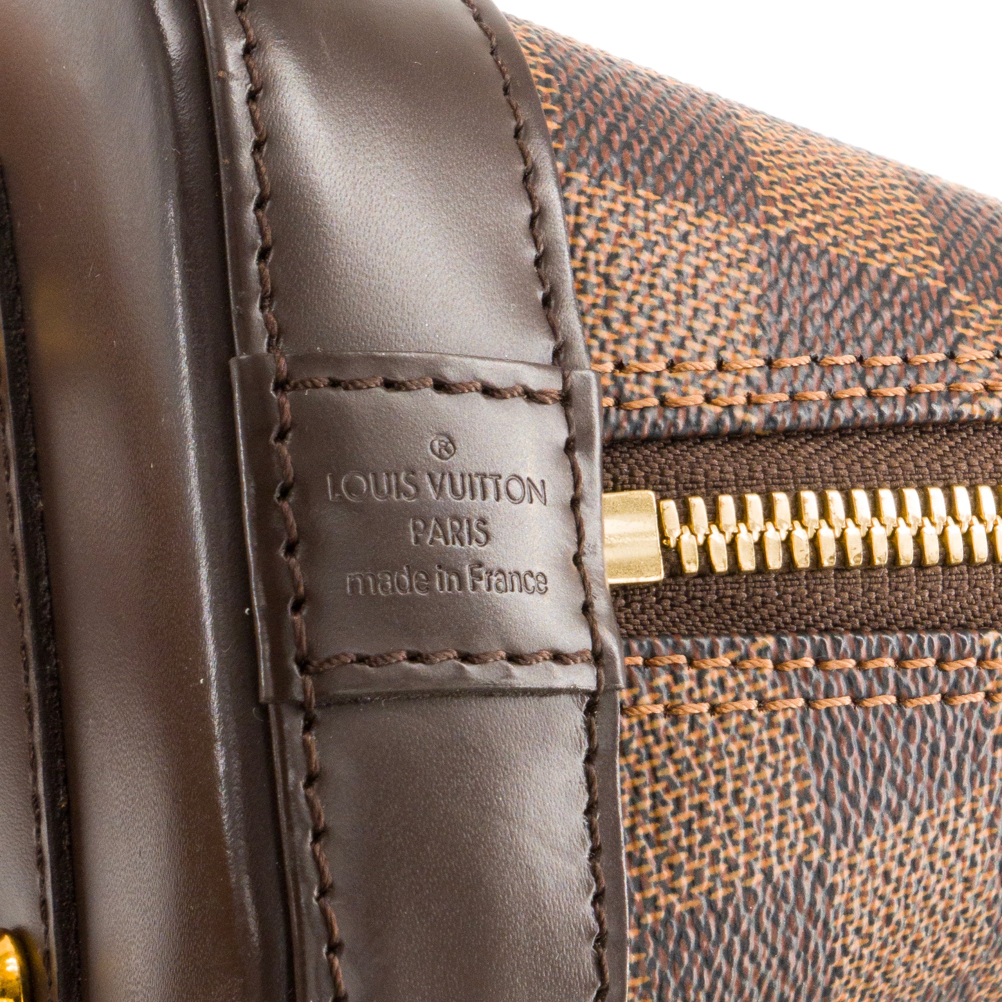 LOUIS VUITTON - Sac à bandoulière Alma BB Louis Vuitton en toile enduite damier ébène