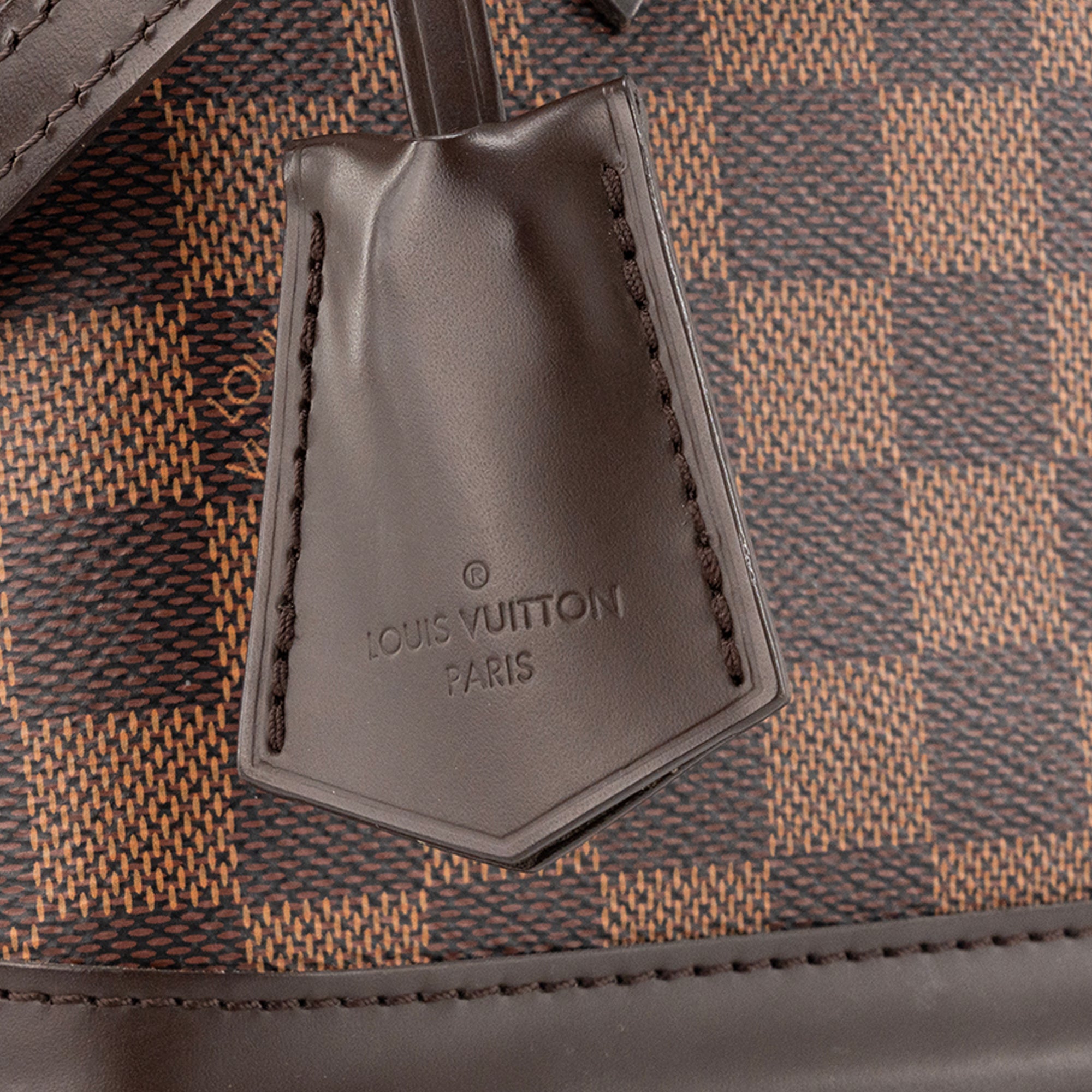 LOUIS VUITTON - Sac à bandoulière Alma BB Louis Vuitton en toile enduite damier ébène