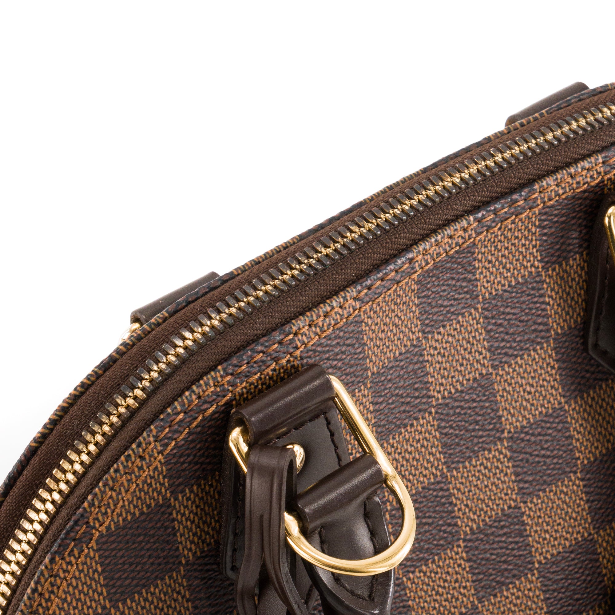 LOUIS VUITTON - Sac à bandoulière Alma BB Louis Vuitton en toile enduite damier ébène
